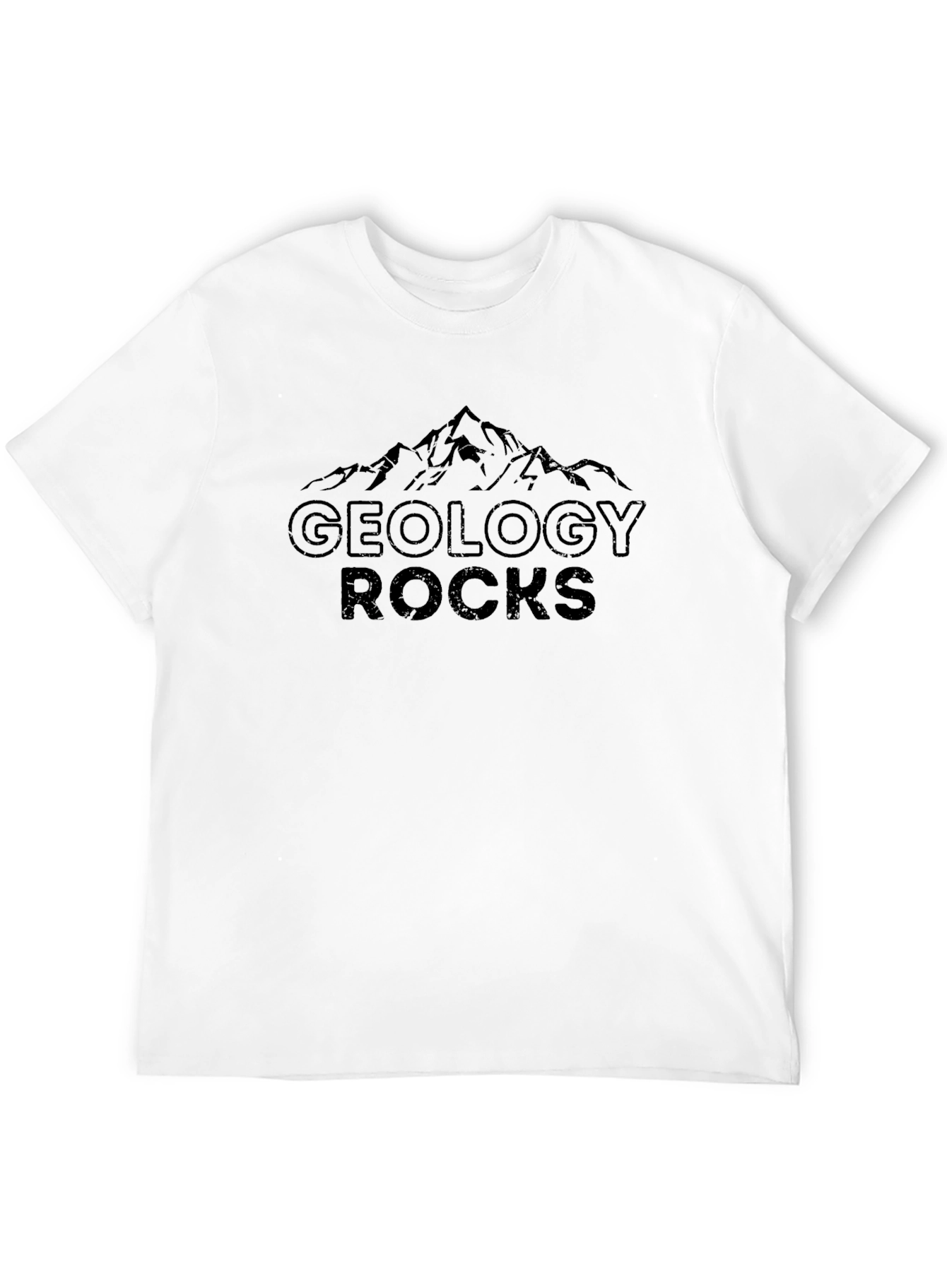 Black Geology Rocks T-Shirt - Mountain Graphic Tee view 12