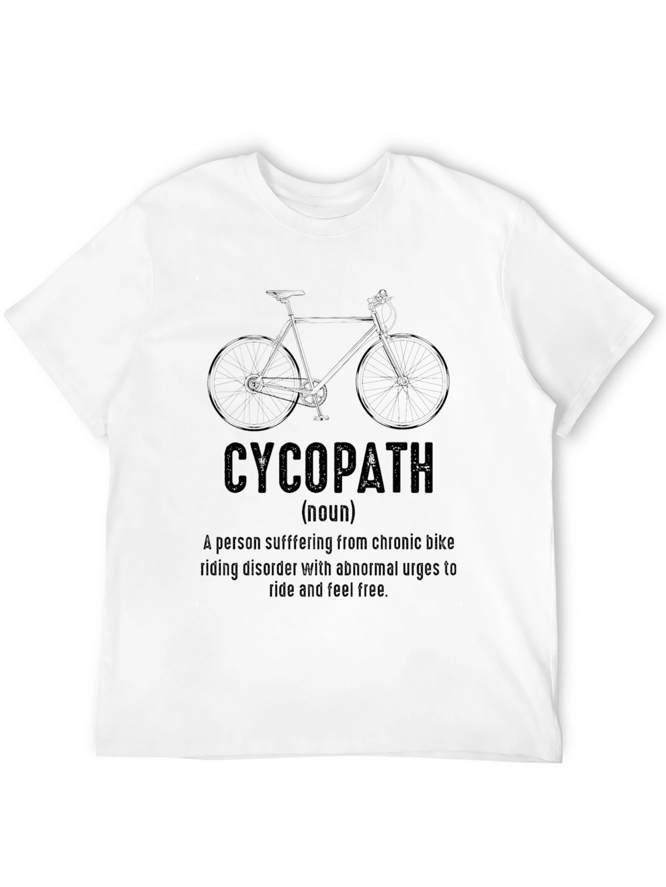 Black CycoPath Funny Cycling T-Shirt view 12
