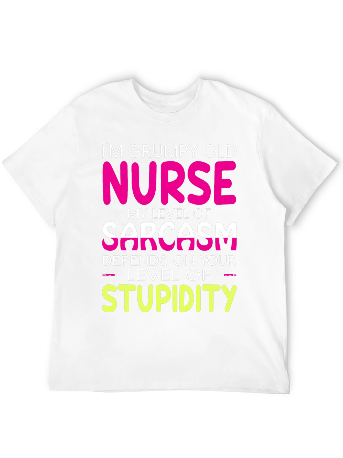 Black Grumpy Old Nurse T-Shirt Sarcasm Level Funny Tee view 12