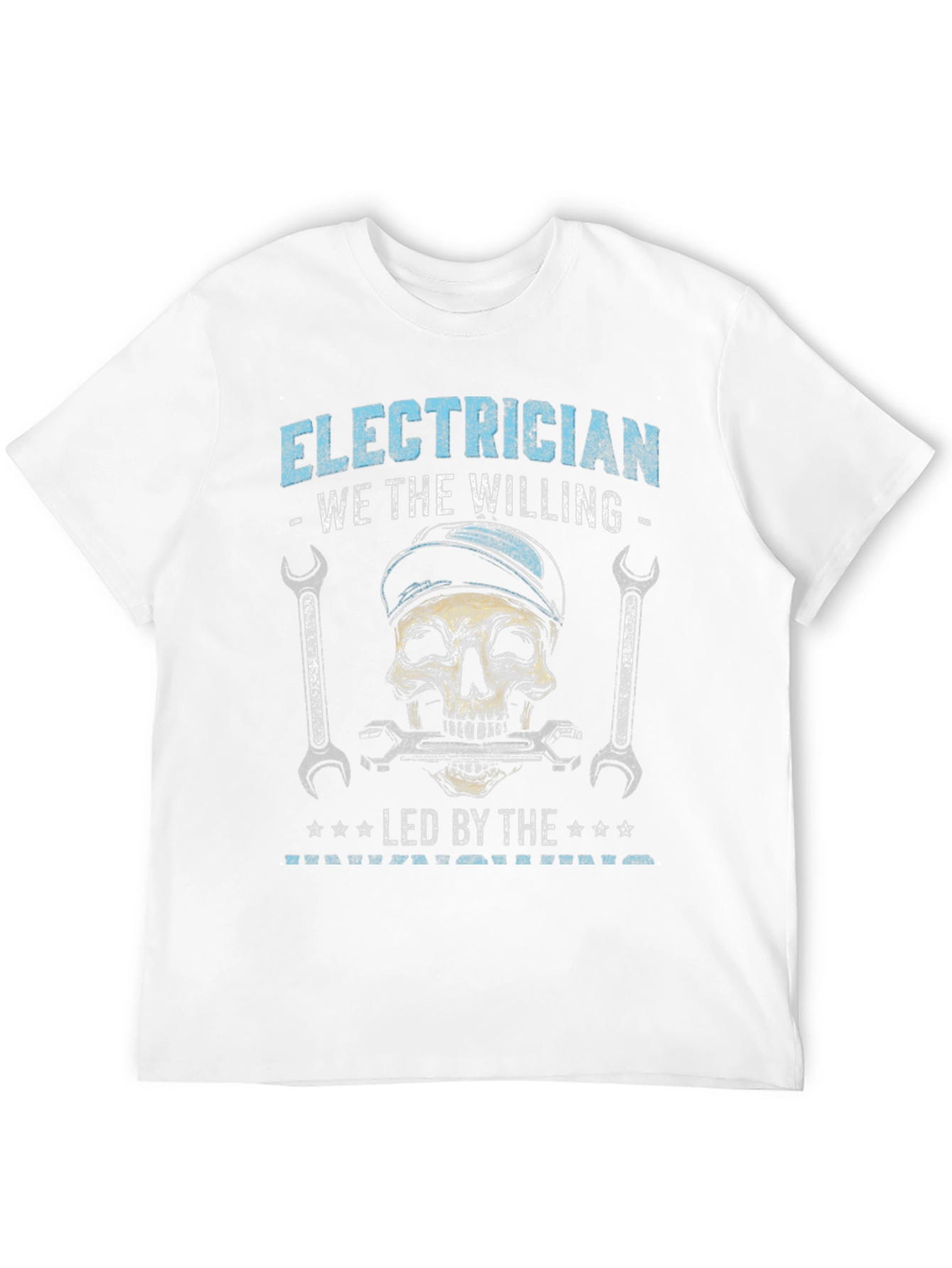 Black Electrician Skull Graphic T-Shirt - We The Willing view 12