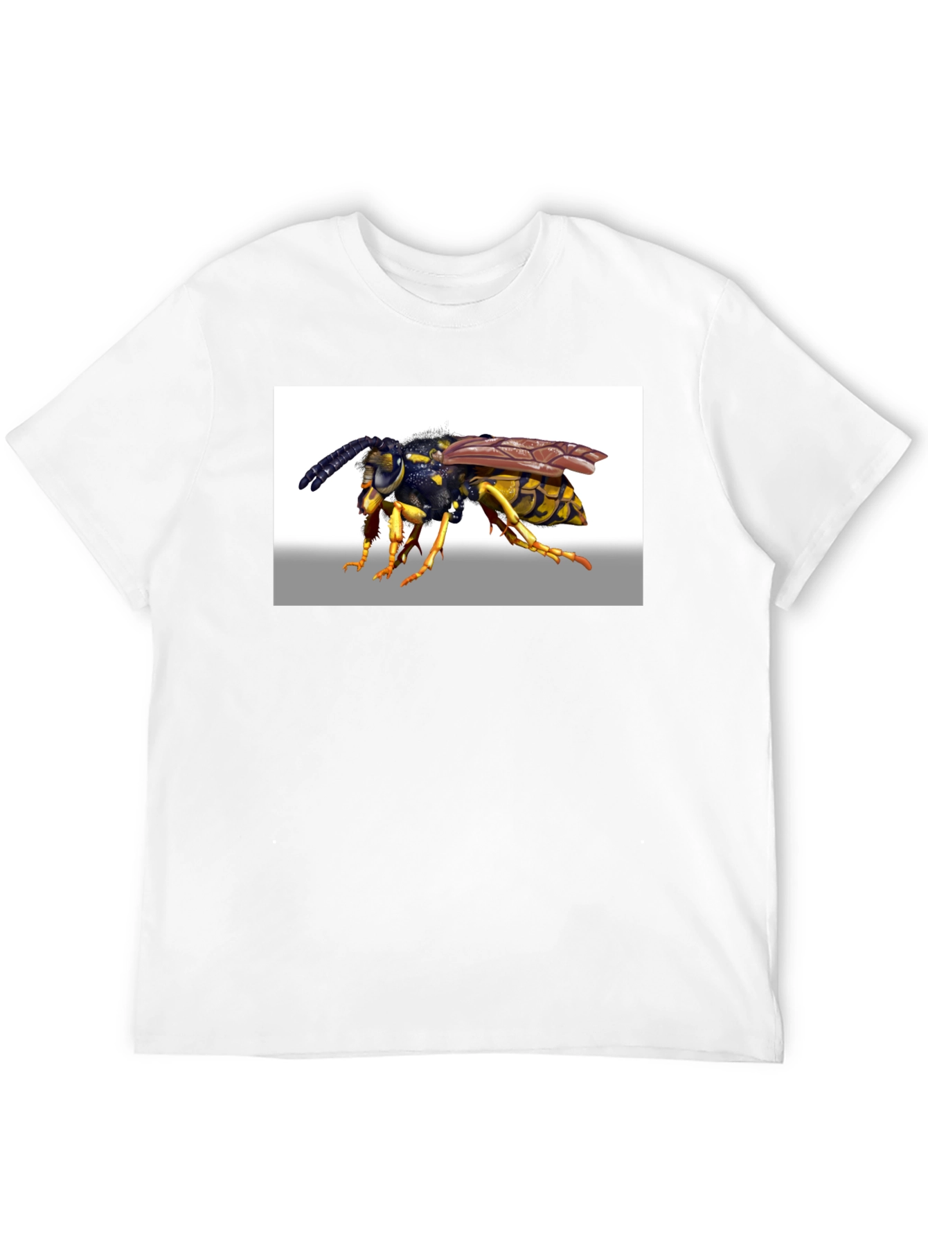 Black Wasp Graphic T-Shirt - Black Cotton Tee view 12
