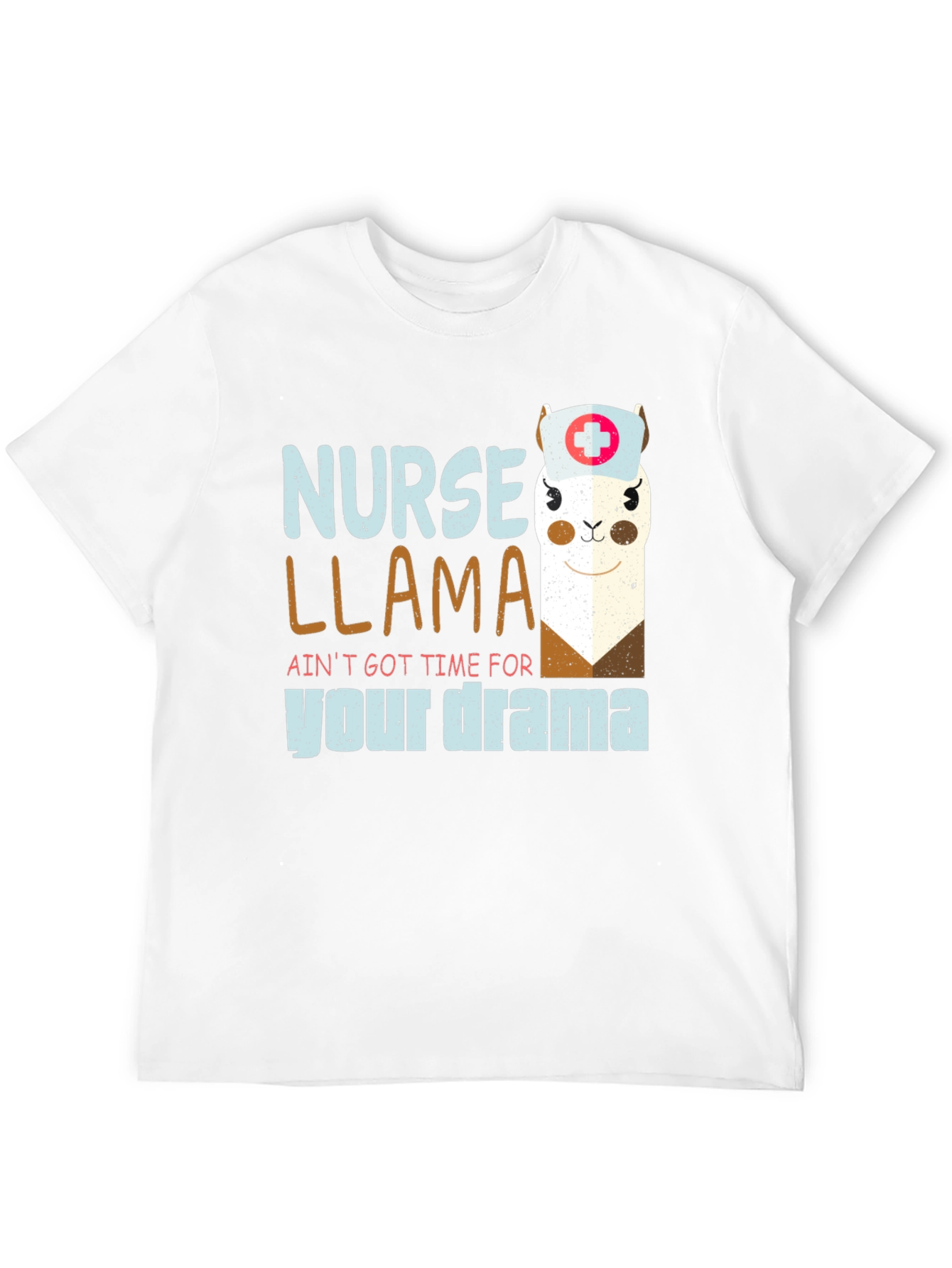 Black Nurse Llama T-Shirt - Ain't Got Time For Your Drama view 12
