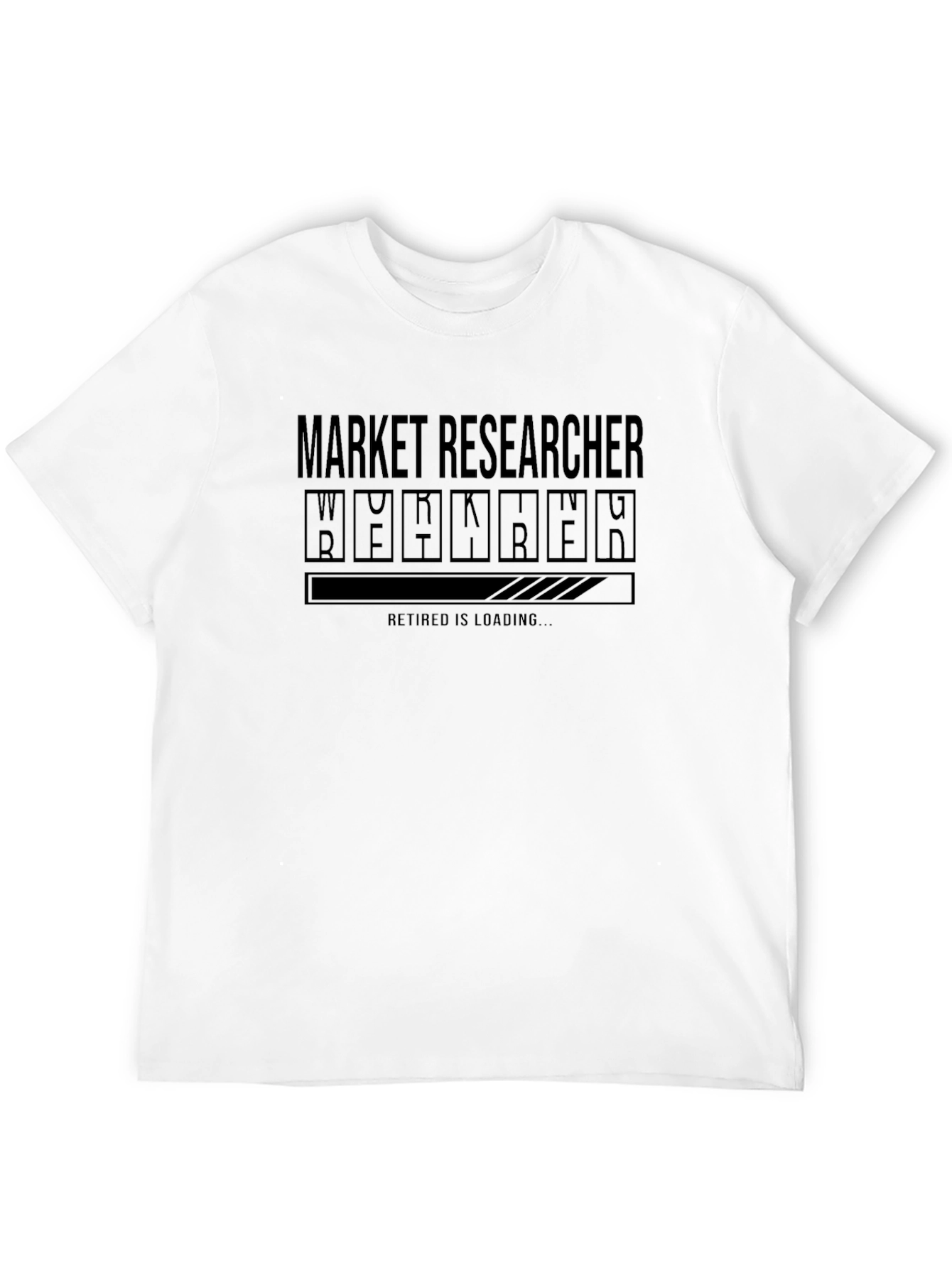 Black Market Researcher Retirement Loading T-Shirt view 12