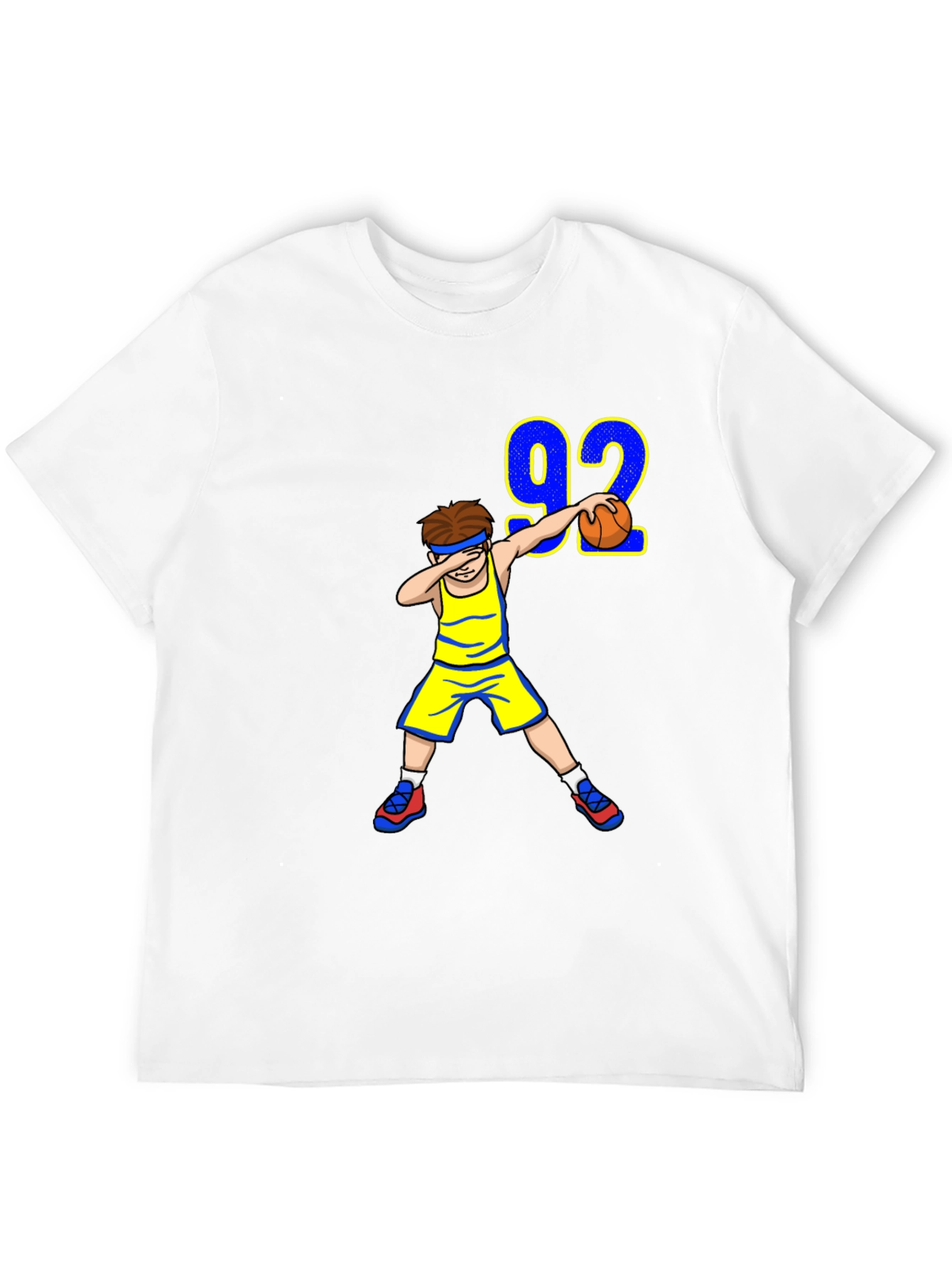 Black Dabbing Basketball Player Tee view 12