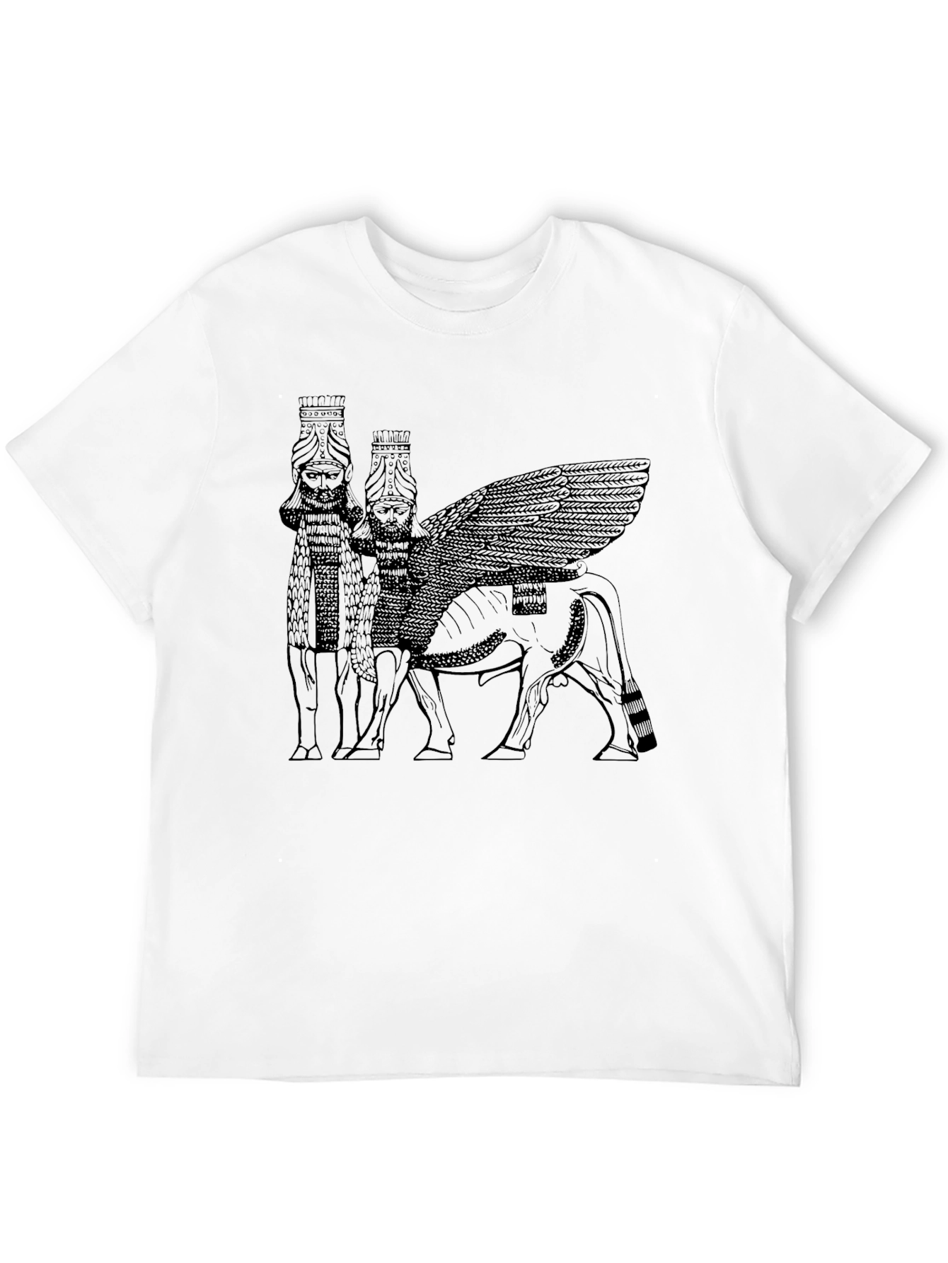 Black Winged Bull Graphic Tee - Black view 12
