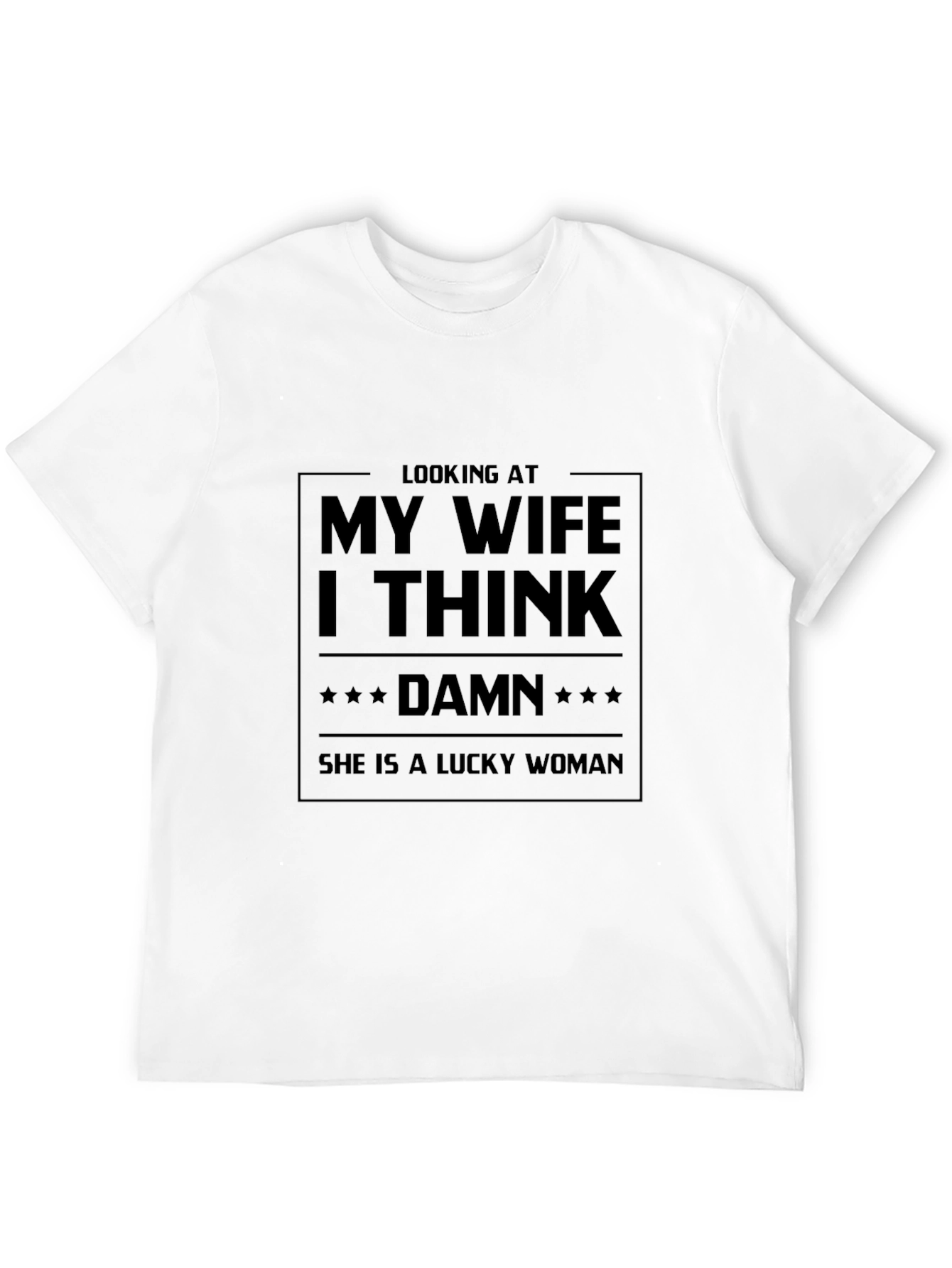 Black Lucky Wife Graphic Tee - Black T-Shirt view 12