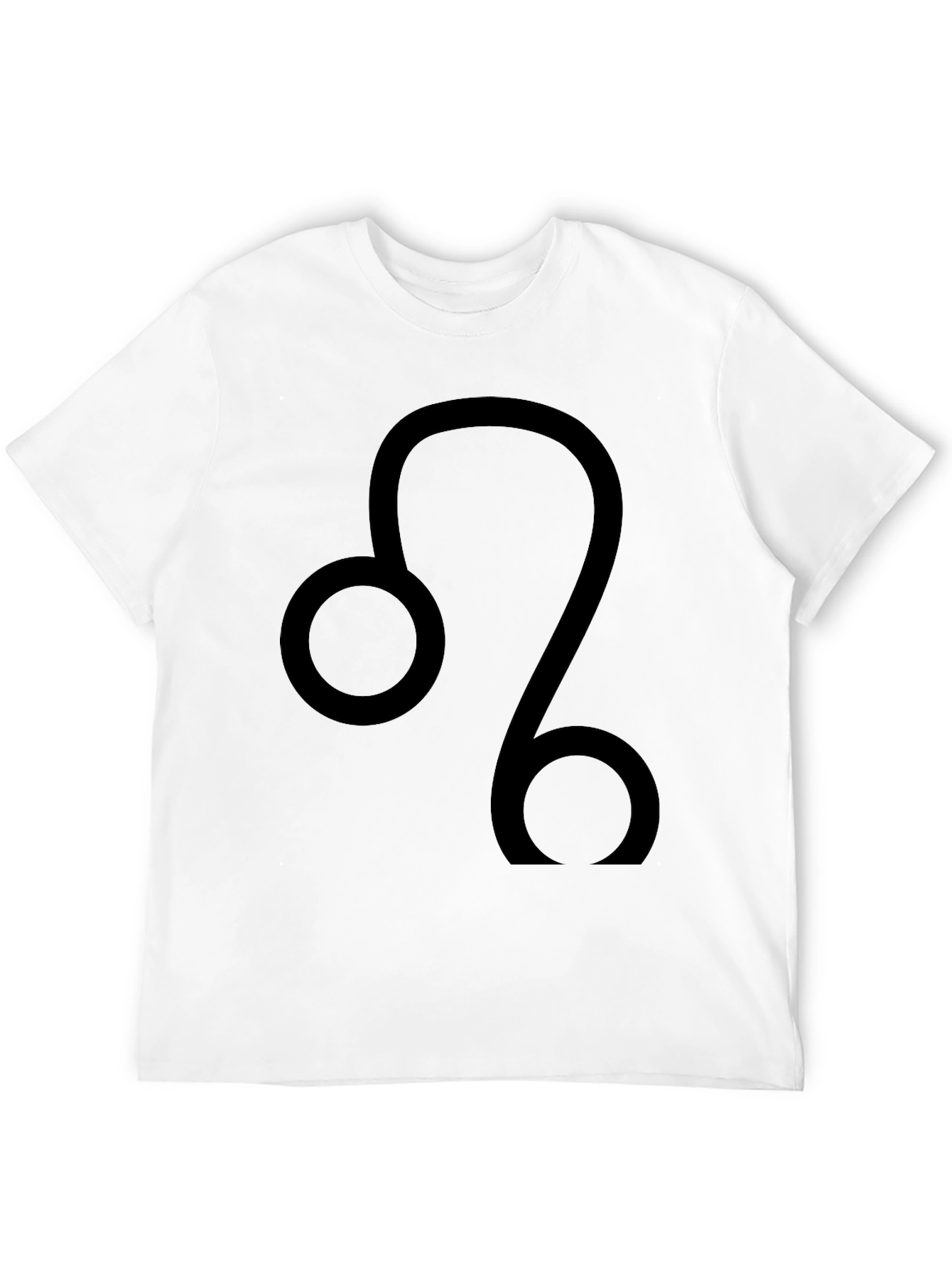 Black Leo Zodiac Sign Graphic Tee - Black view 12