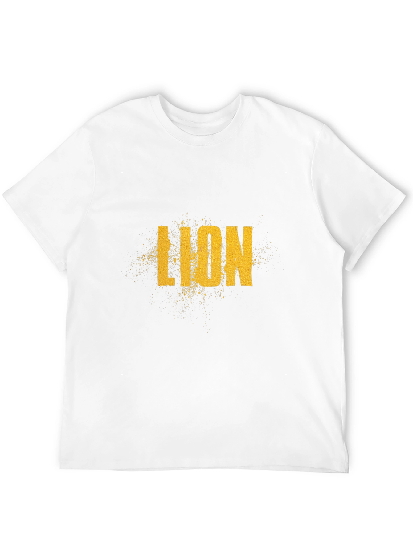 Black Lion Graphic Print Black T-Shirt view 12