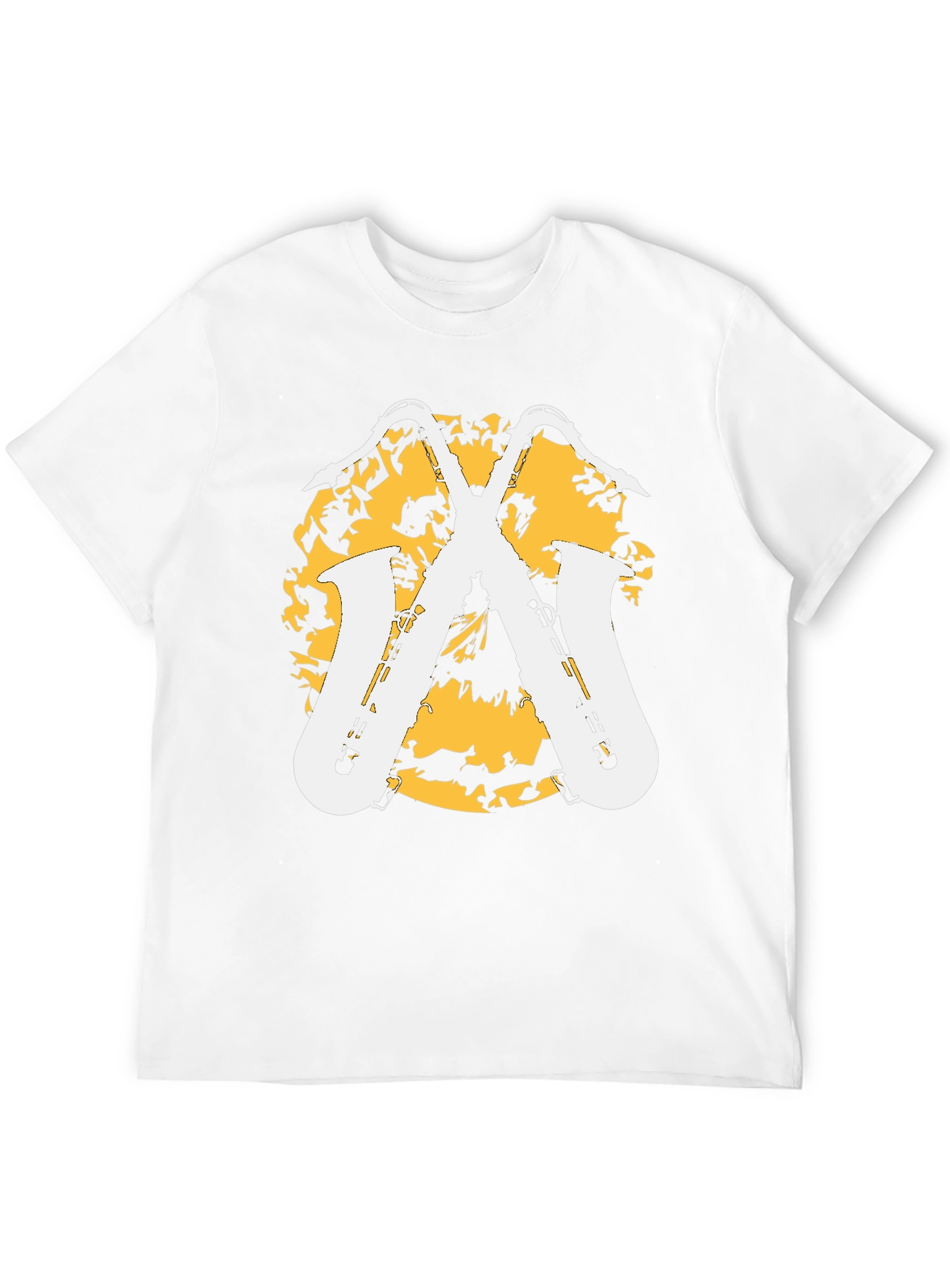 Black Saxophone Graphic Tee - Stylish Music Lover's Shirt view 12