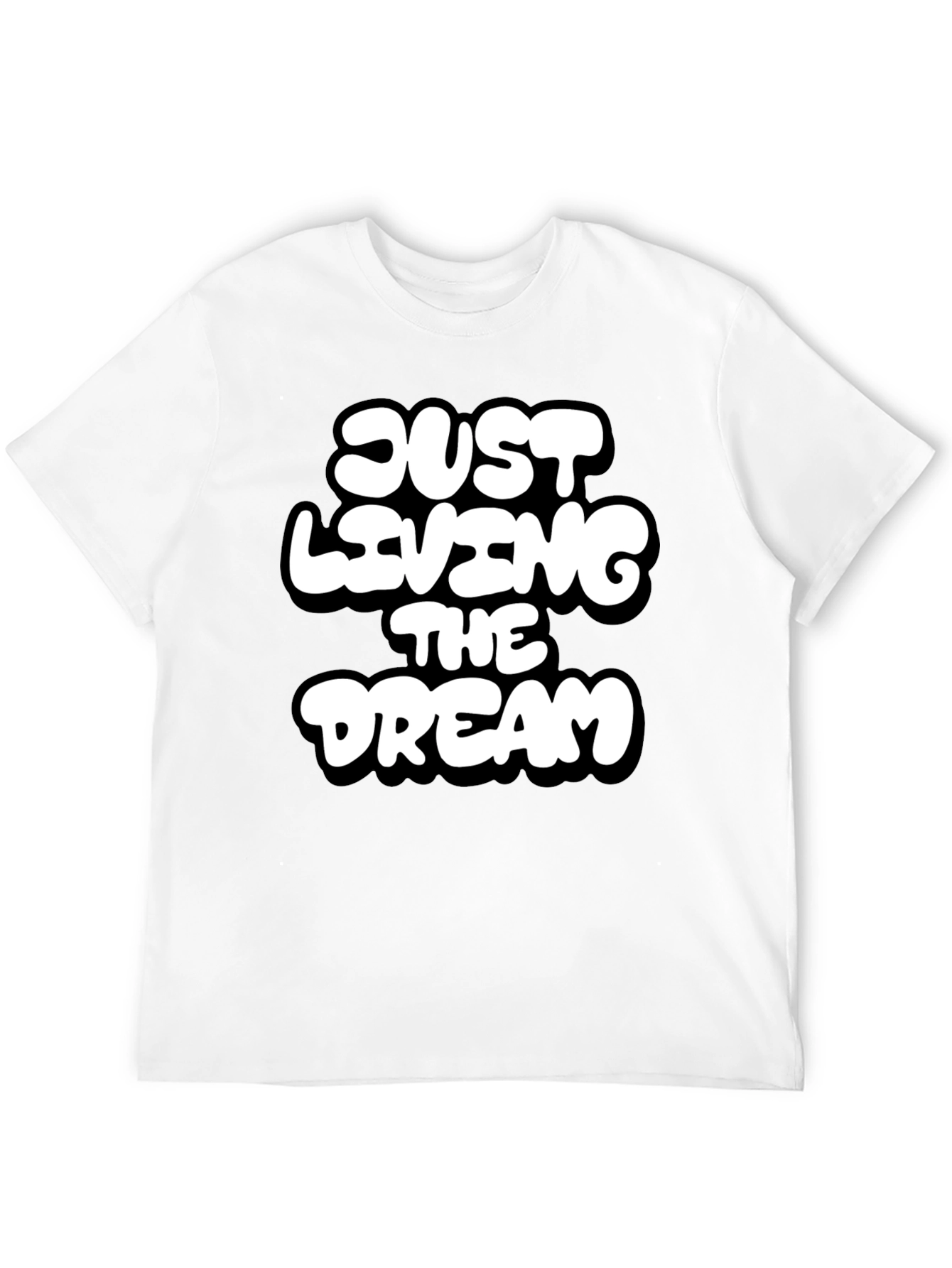 Black Just Living the Dream Graphic T-Shirt view 12