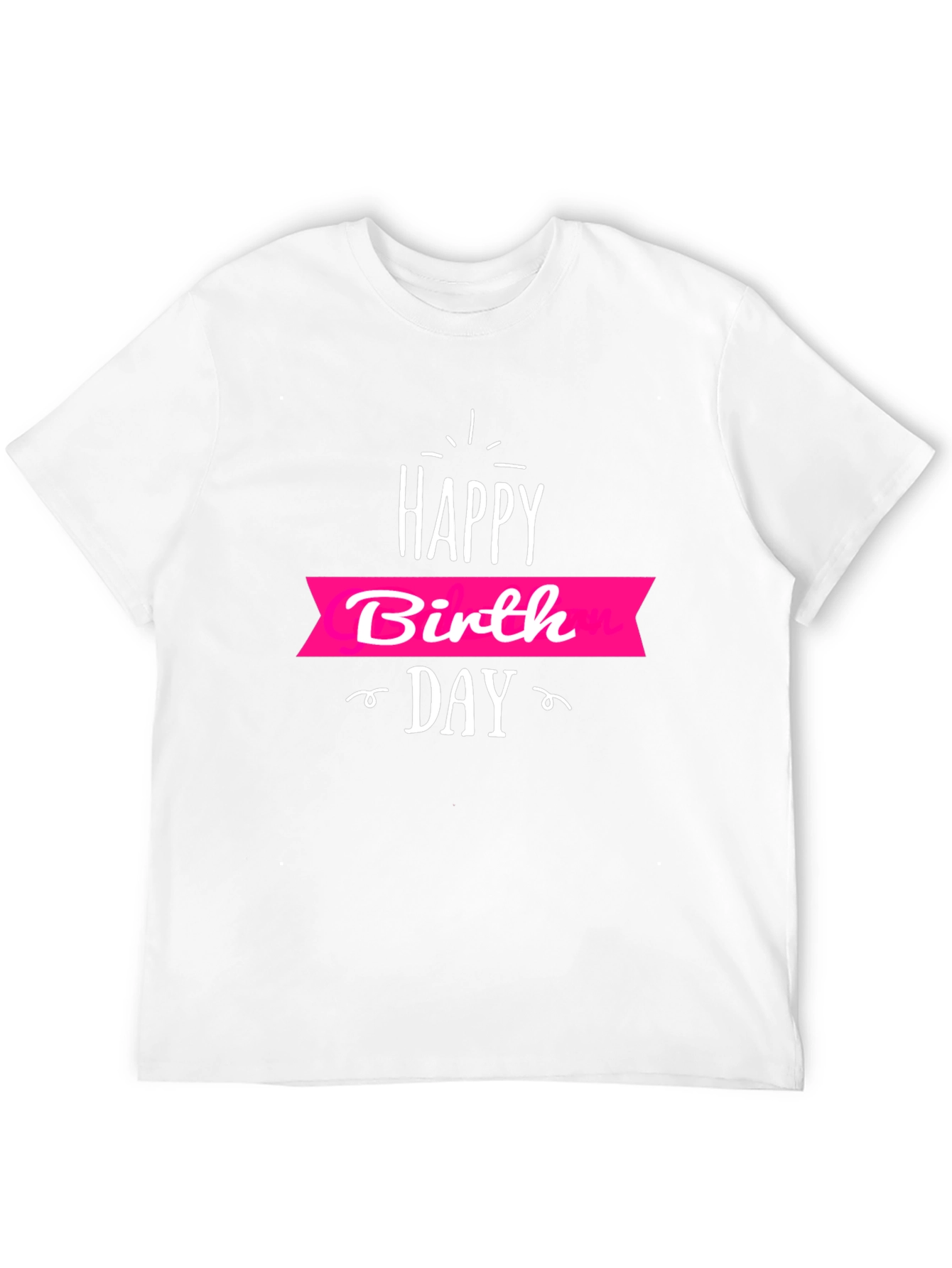 Black Happy Birthday Graphic Print T-Shirt view 12