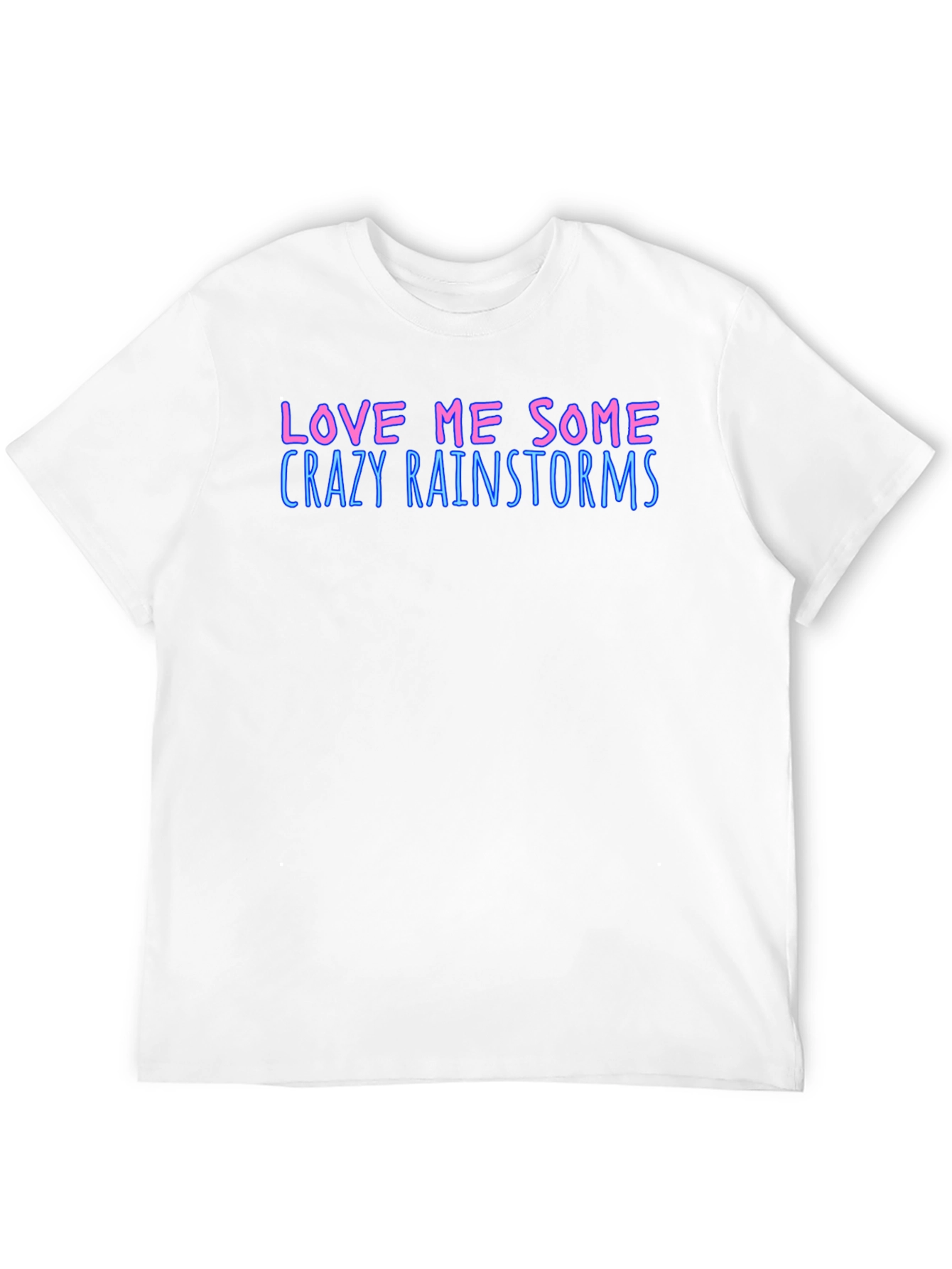 Black Love Me Some Crazy Rainstorms Black T-Shirt view 12