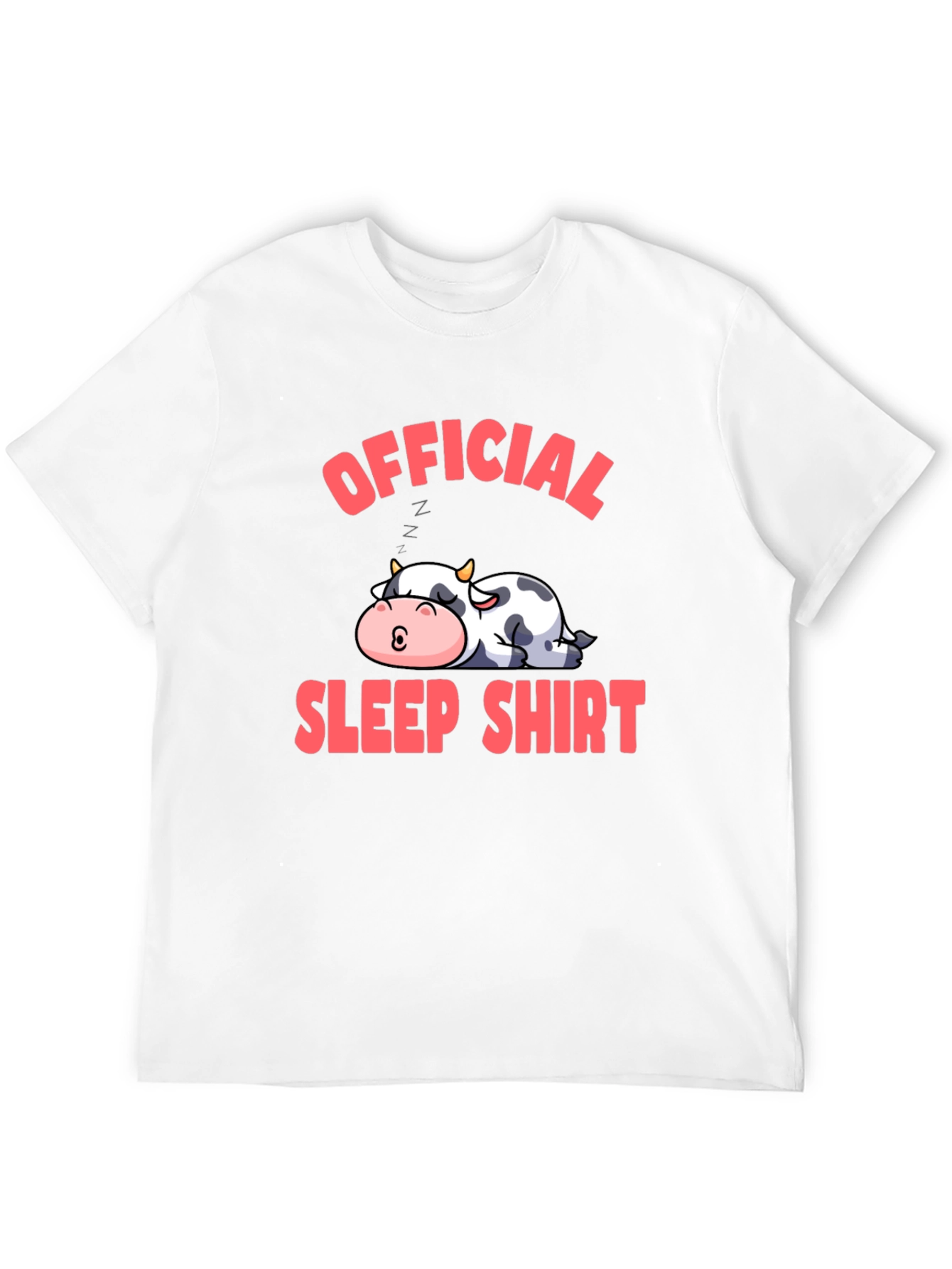 Black Official Sleep Shirt Cow Graphic Tee view 12