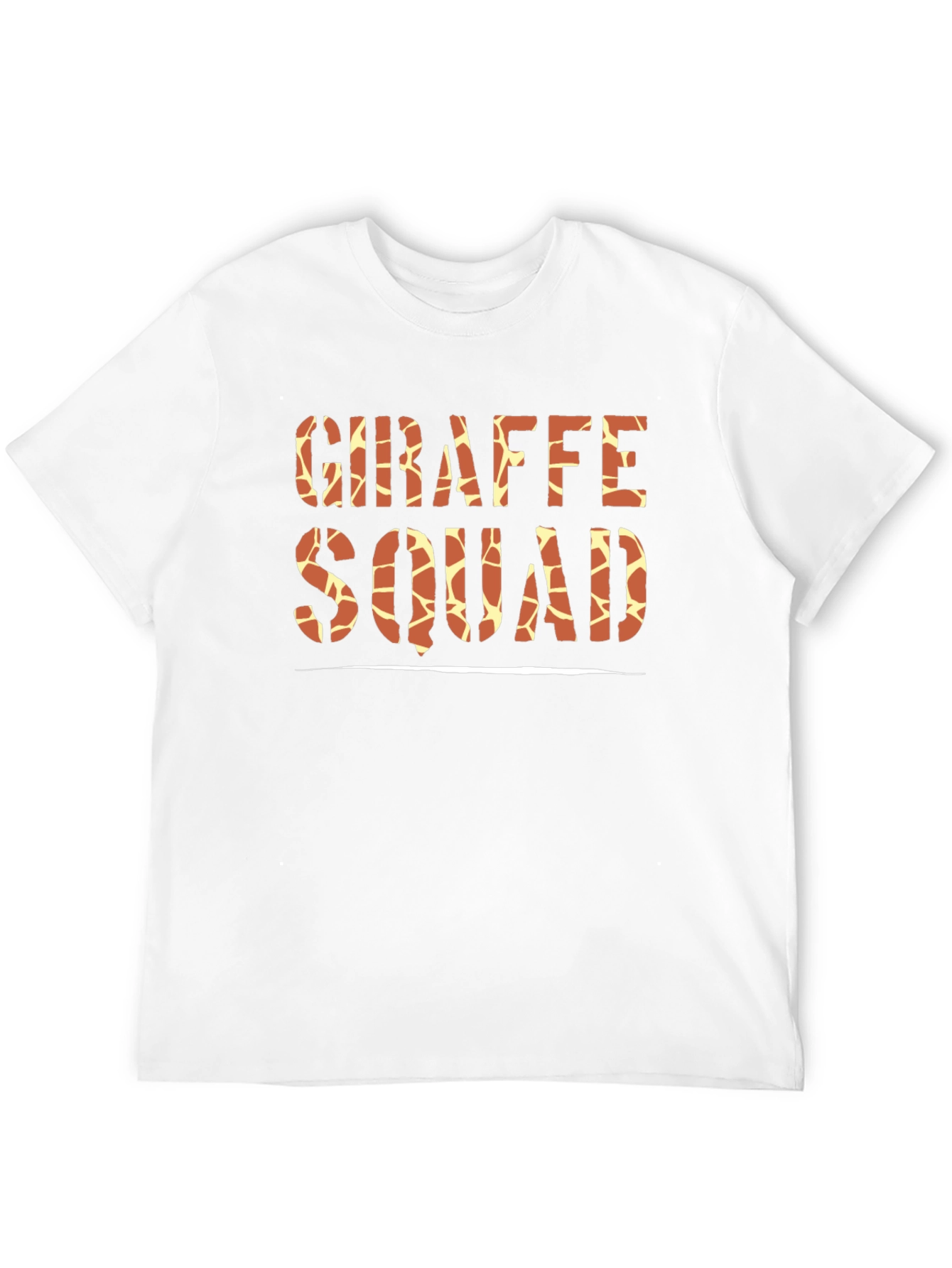 Black Giraffe Squad Graphic Tee - Black Cotton Crew Neck T-Shirt view 12