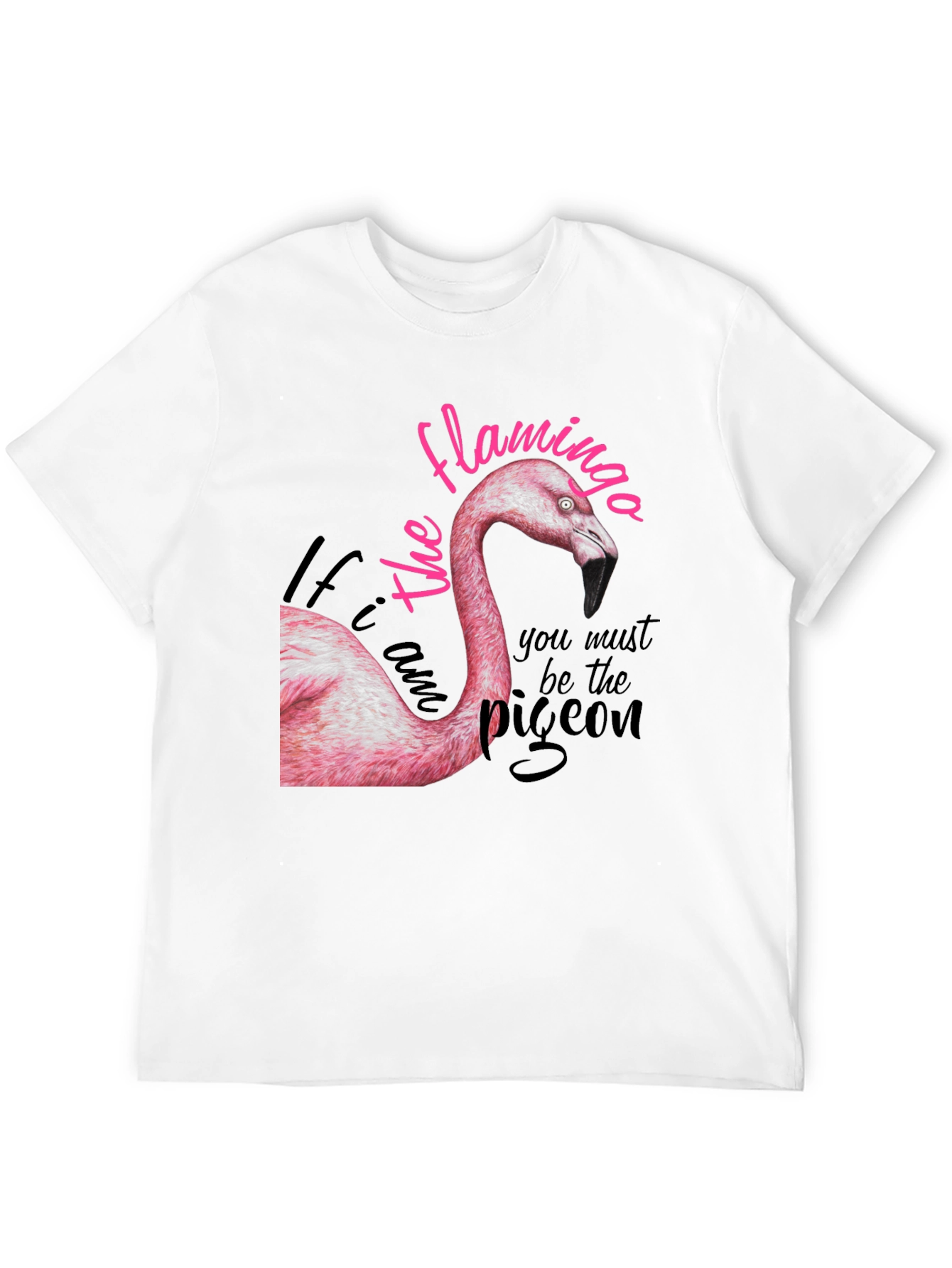 Black Flamingo Graphic Print Tee - Be the Flamingo T-Shirt view 12