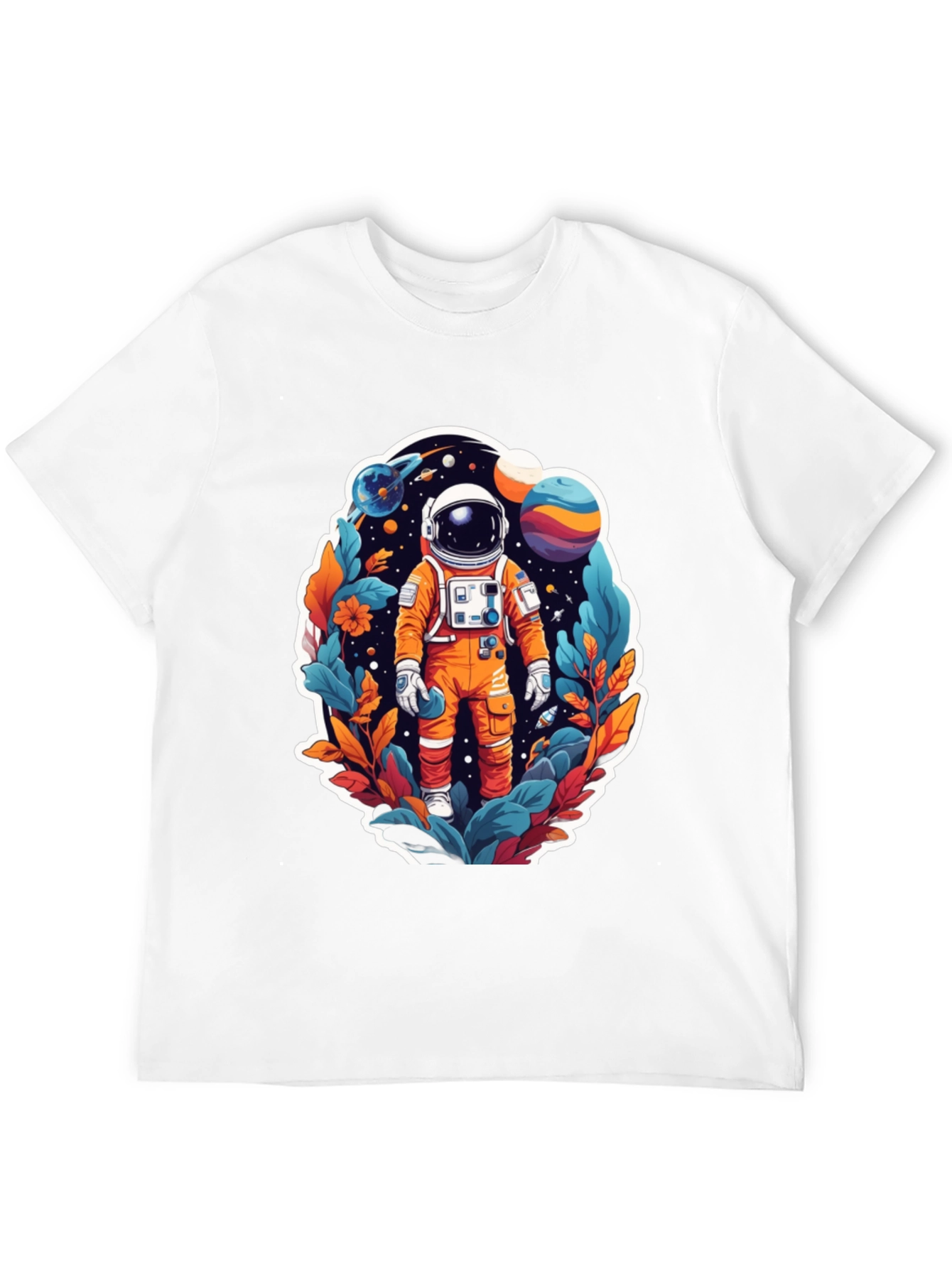 Black Astronaut in Space T-Shirt view 12
