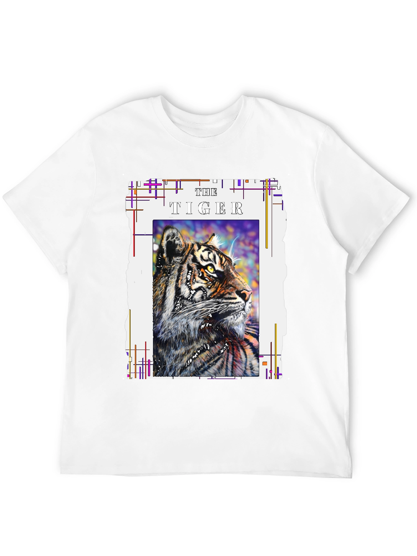 Black The Tiger Graphic T-Shirt view 12