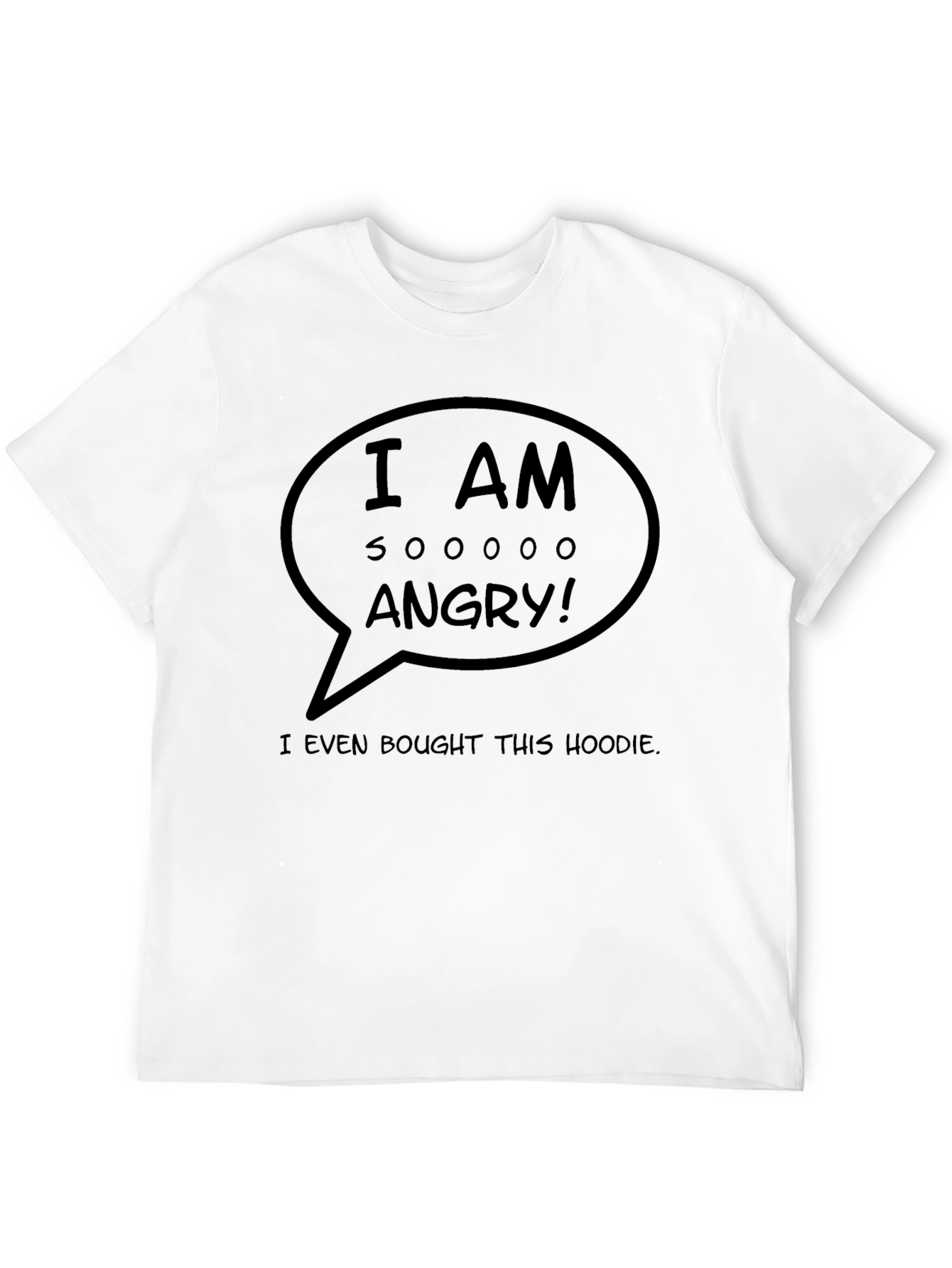 Black Angry Graphic T-Shirt - Sarcastic Humor Tee view 12