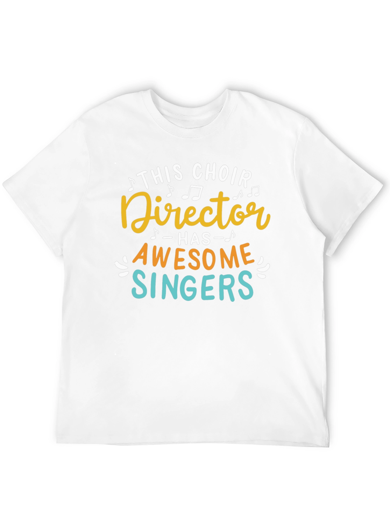 Black Choir Director Awesome Singers Black Cotton T-Shirt view 12