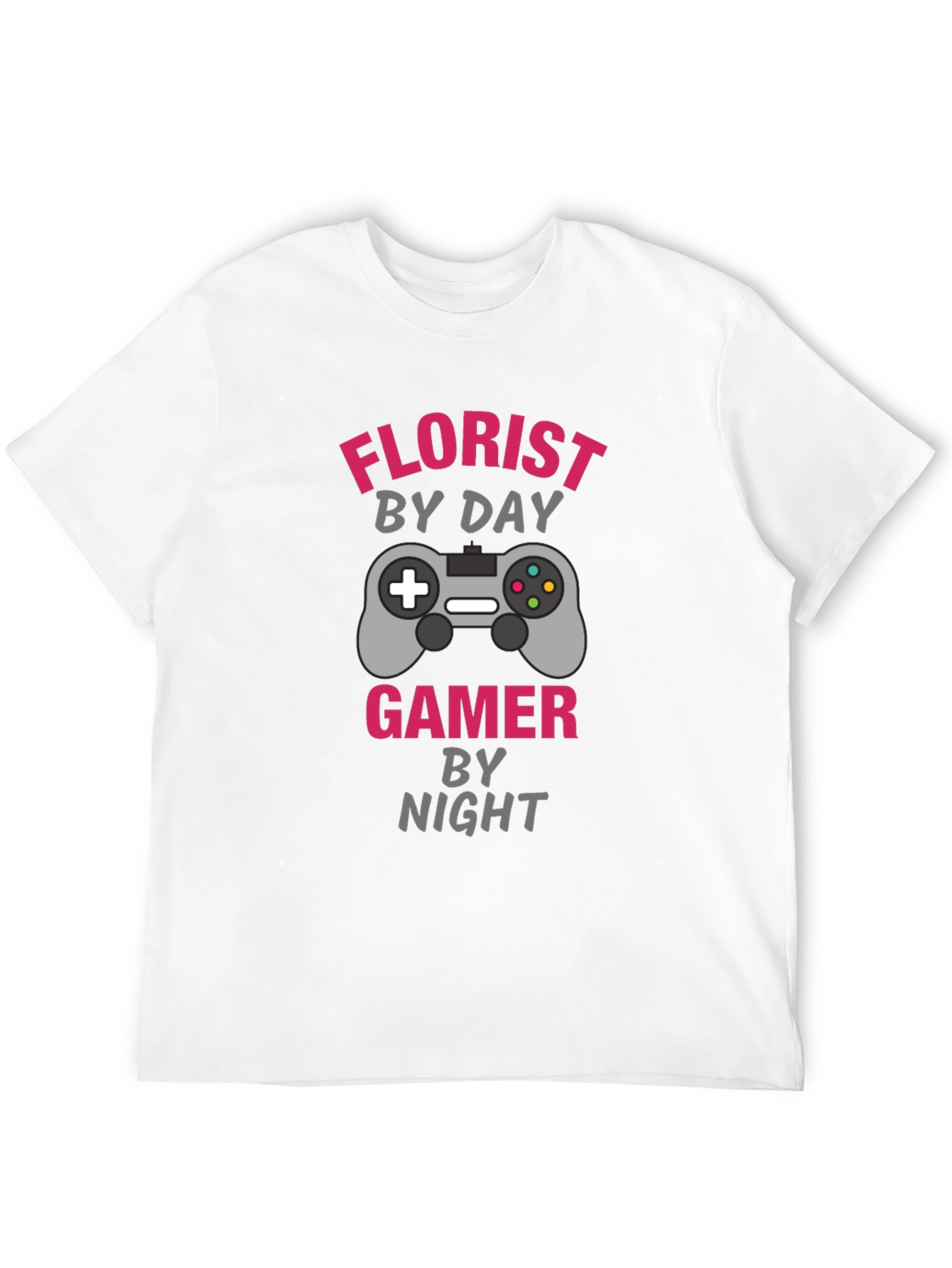 Black Florist by Day Gamer by Night Graphic Tee view 12