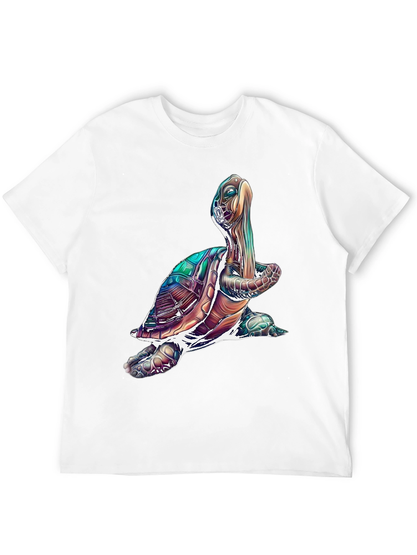 Black Turtle Graphic Tee - Cool Sea Turtle T-Shirt view 12