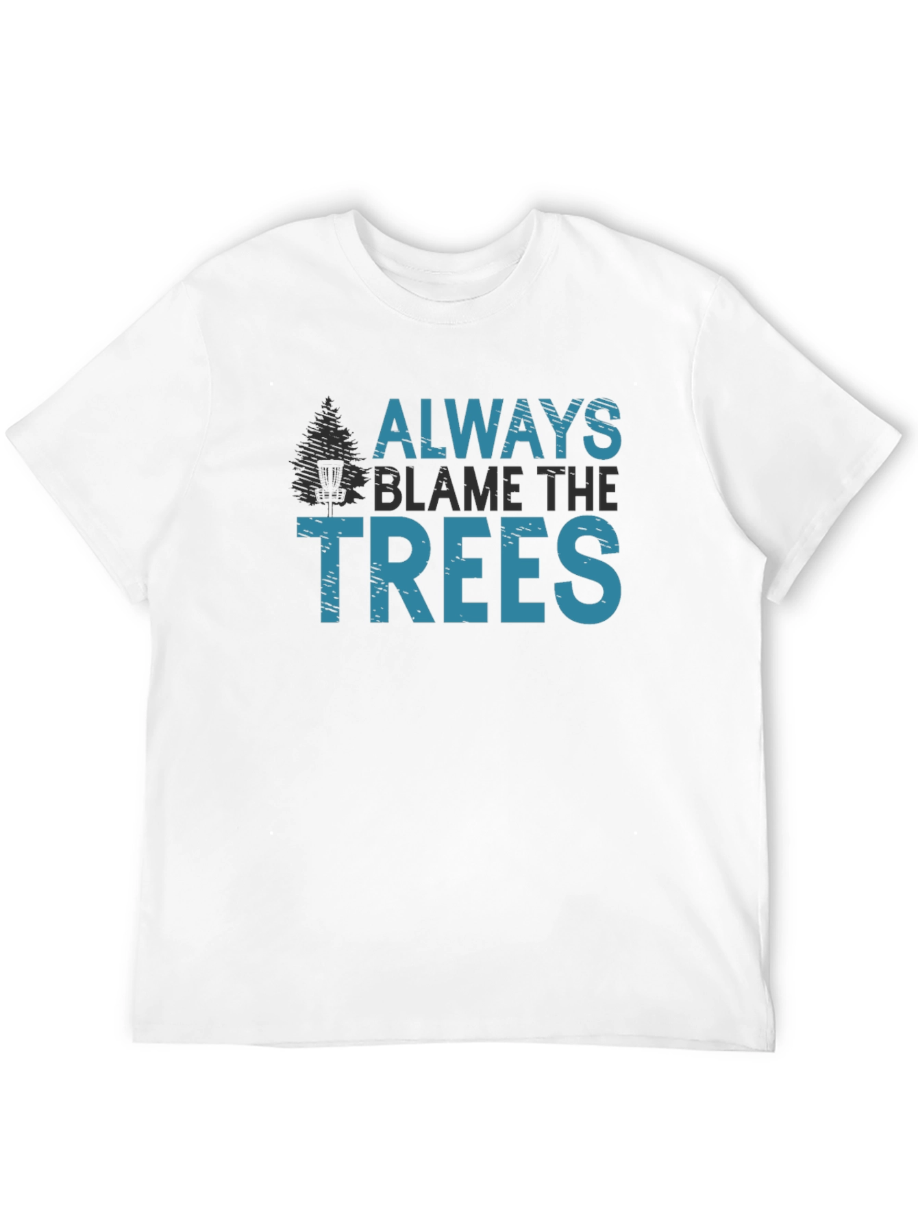 Black Always Blame the Trees Graphic Tee view 12