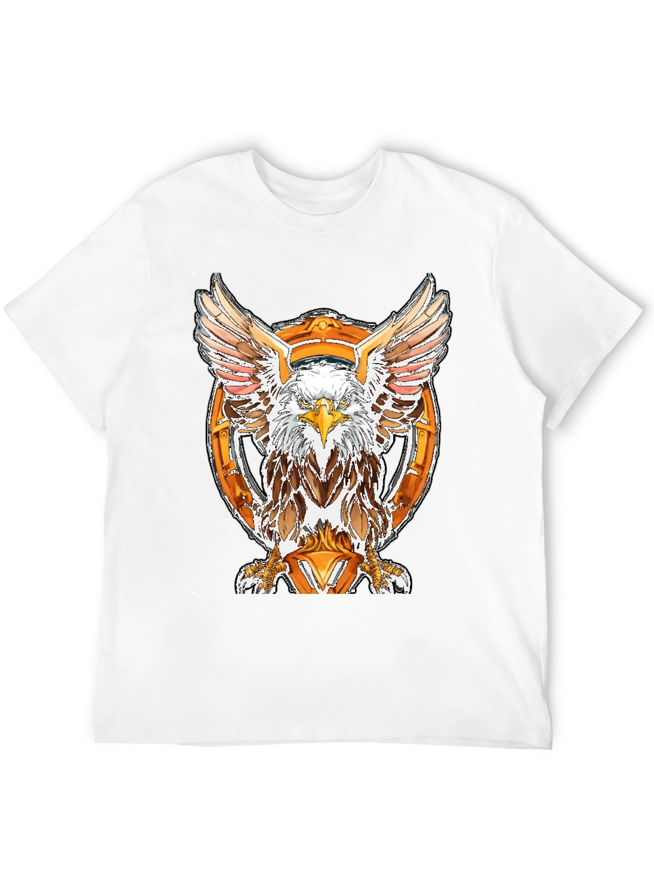 Black Eagle Emblem Black T-Shirt view 12