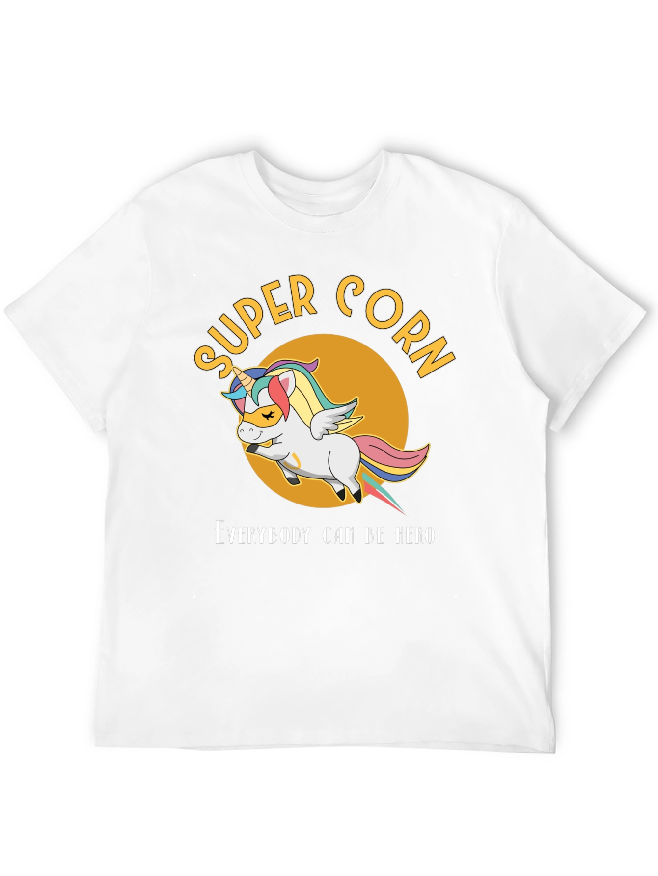 Black Super Corn Hero T-Shirt view 12