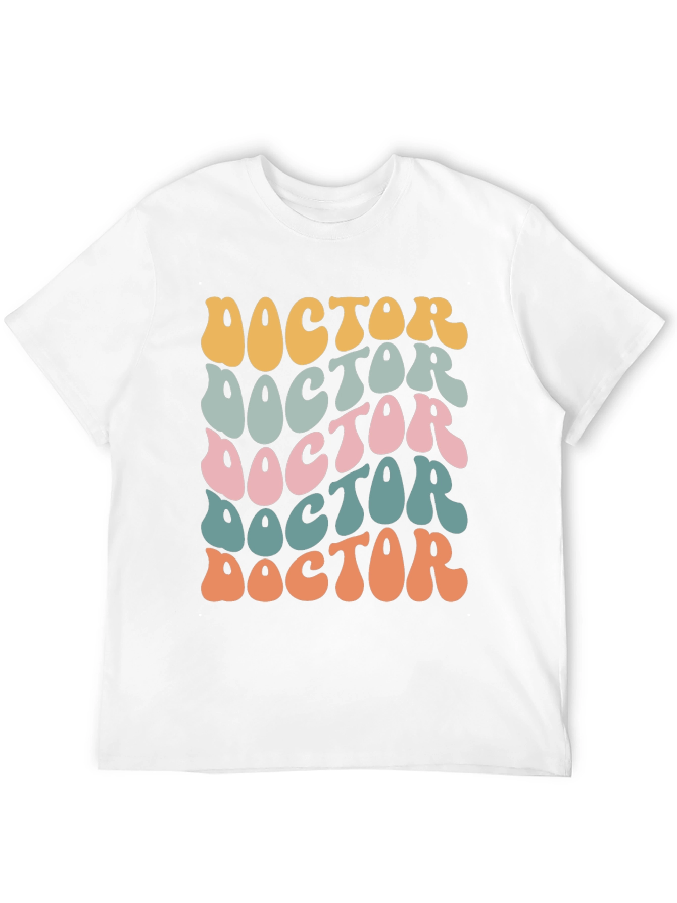 Black Retro Doctor T-Shirt - Groovy Medical Apparel view 12