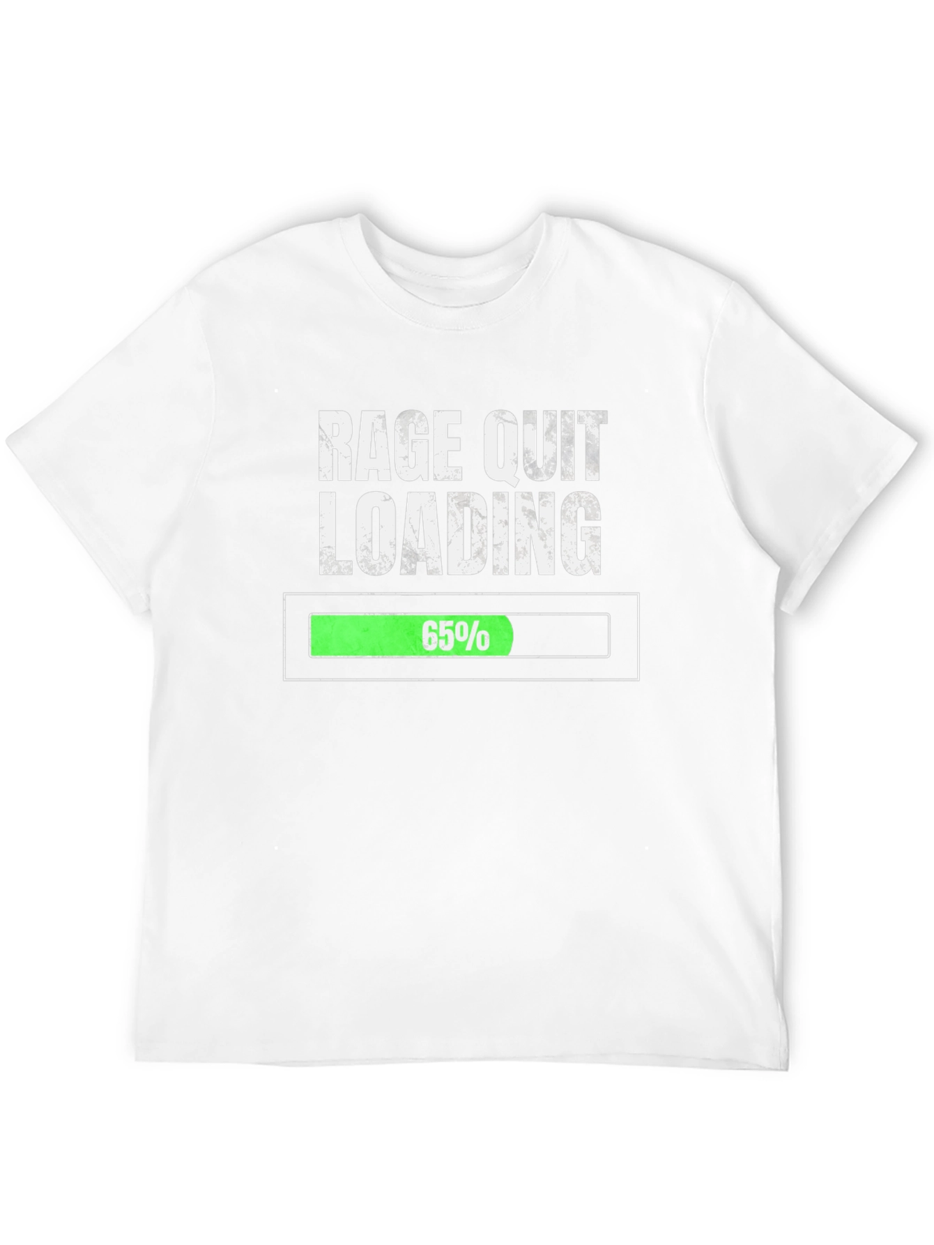 Black Rage Quit Loading T-Shirt - Gamer Humor Tee view 12