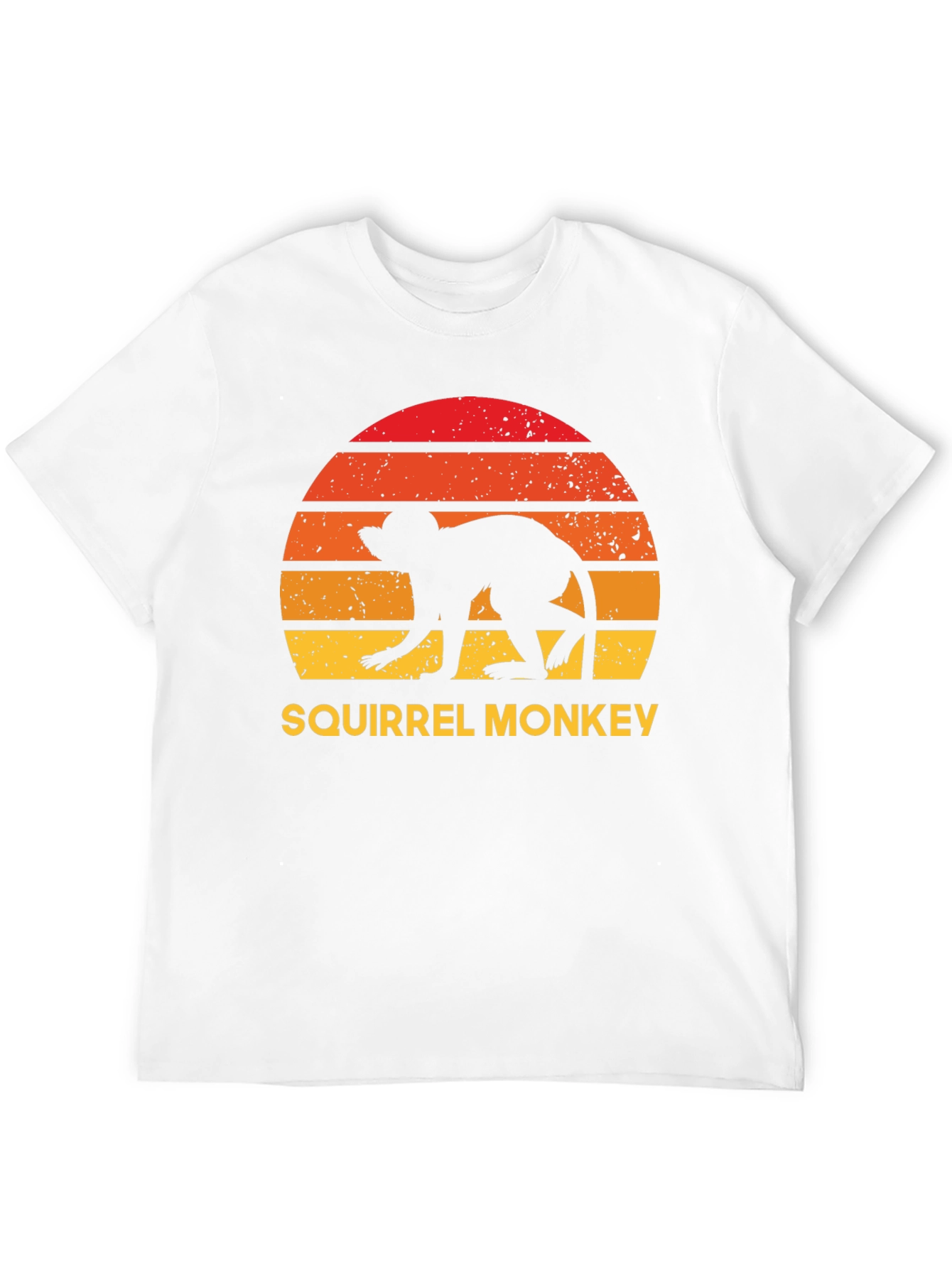 Black Squirrel Monkey Sunset Graphic Tee view 12