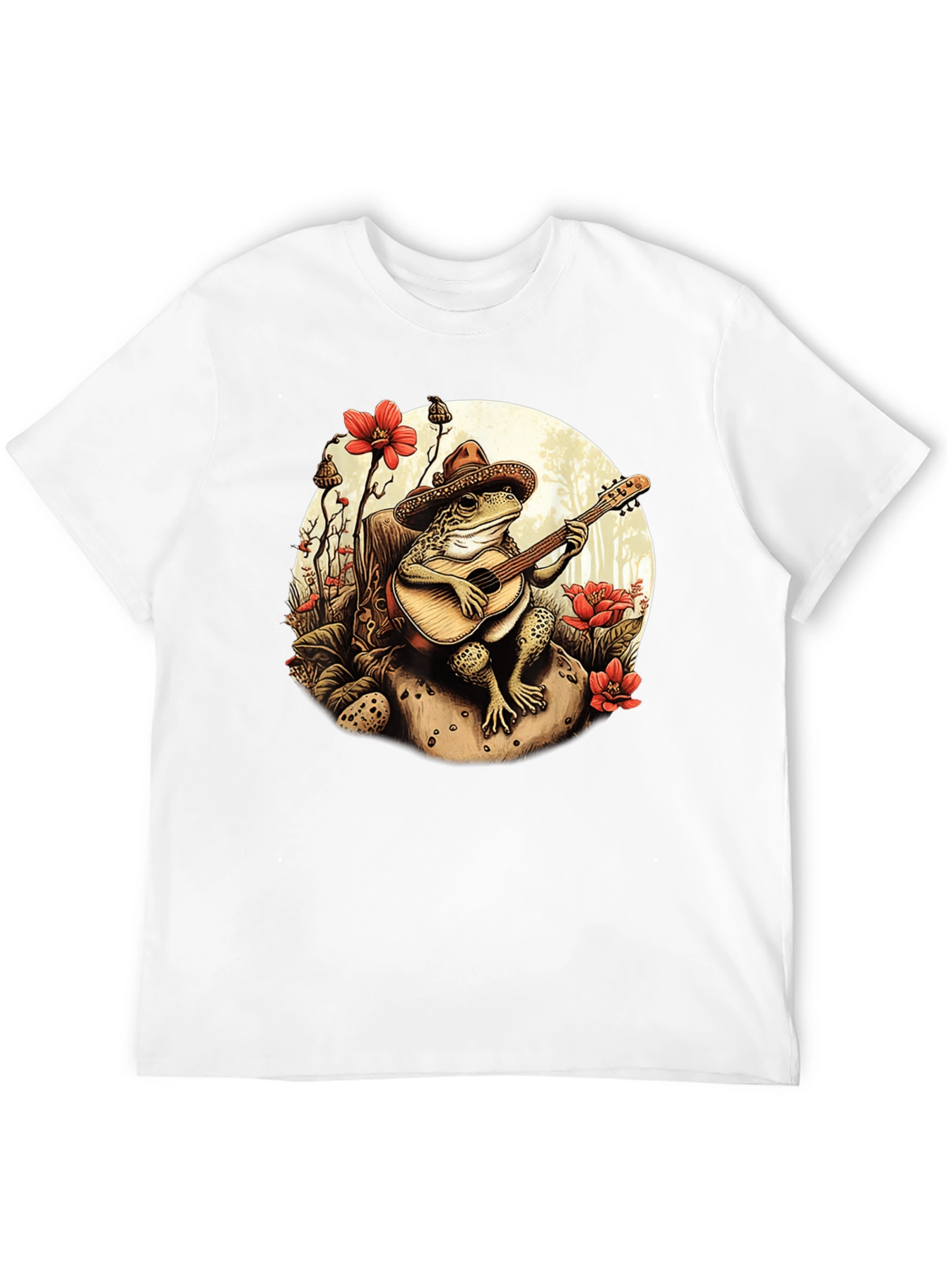 Black Frog Guitarist T-Shirt - Musical Amphibian Design view 12