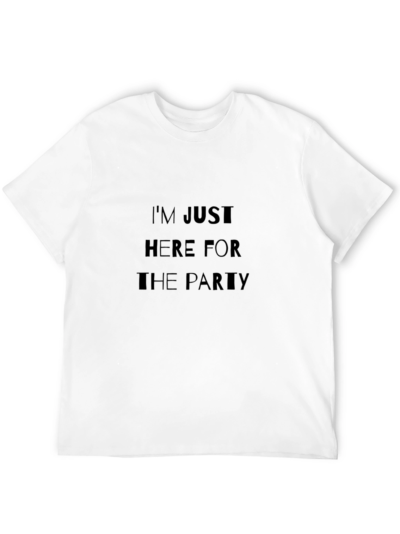 Black Party Ready: Men's Graphic T-Shirt view 12