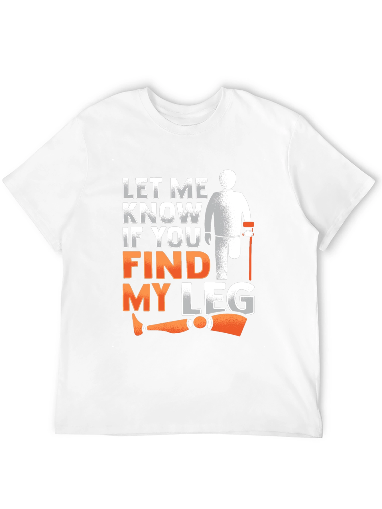 Black Funny Amputee Humor T-Shirt view 12