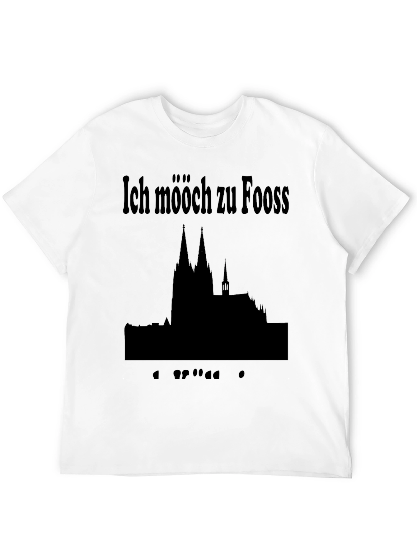 Black Ich Mööch Zu Fooss Cologne T-Shirt view 12