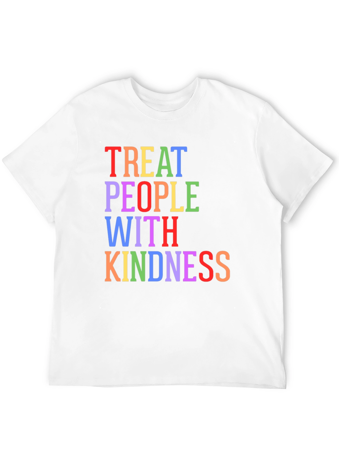 Black Treat People With Kindness Graphic Tee - Black view 12