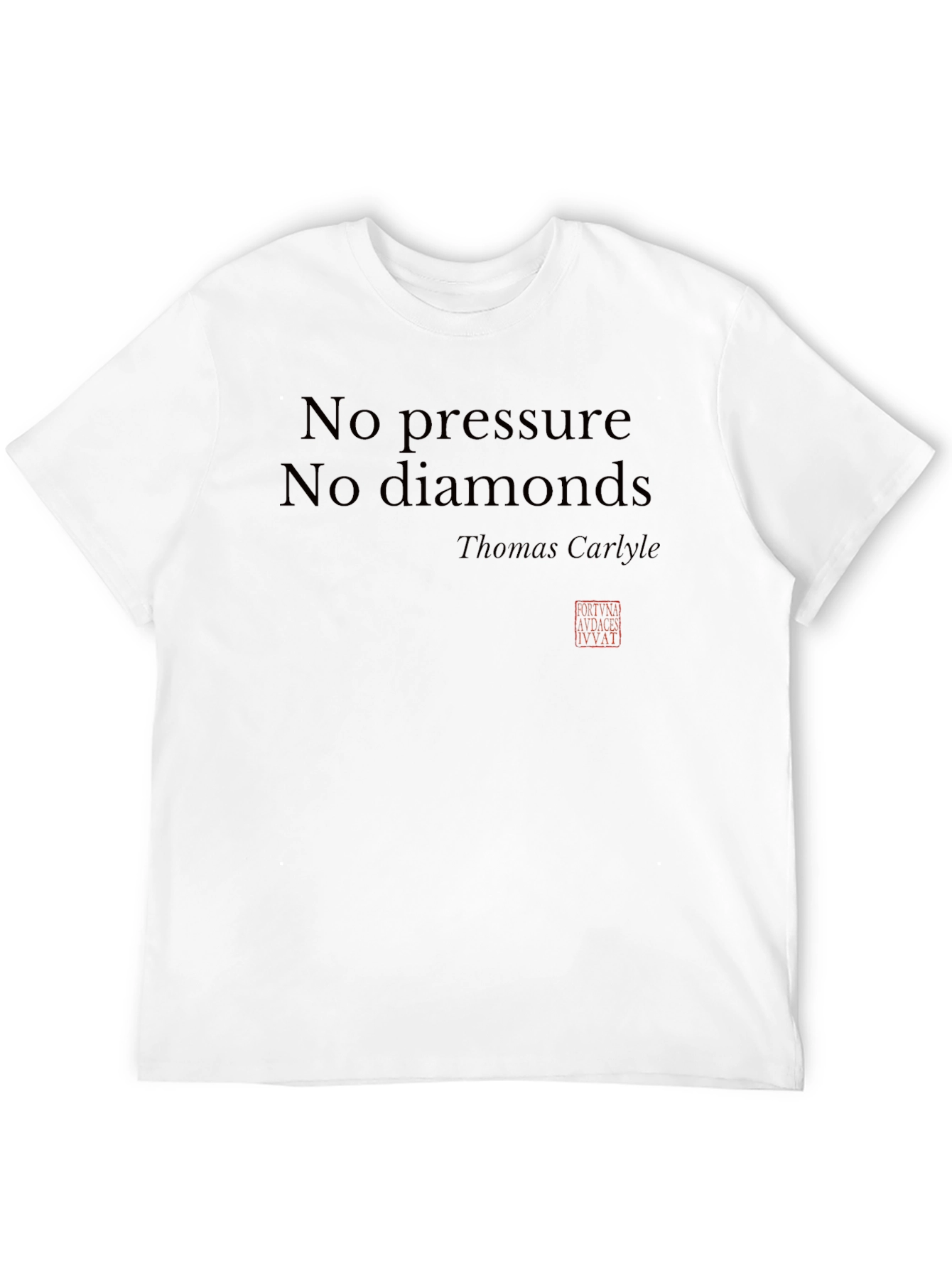 Black No Pressure No Diamonds Graphic T-Shirt view 12