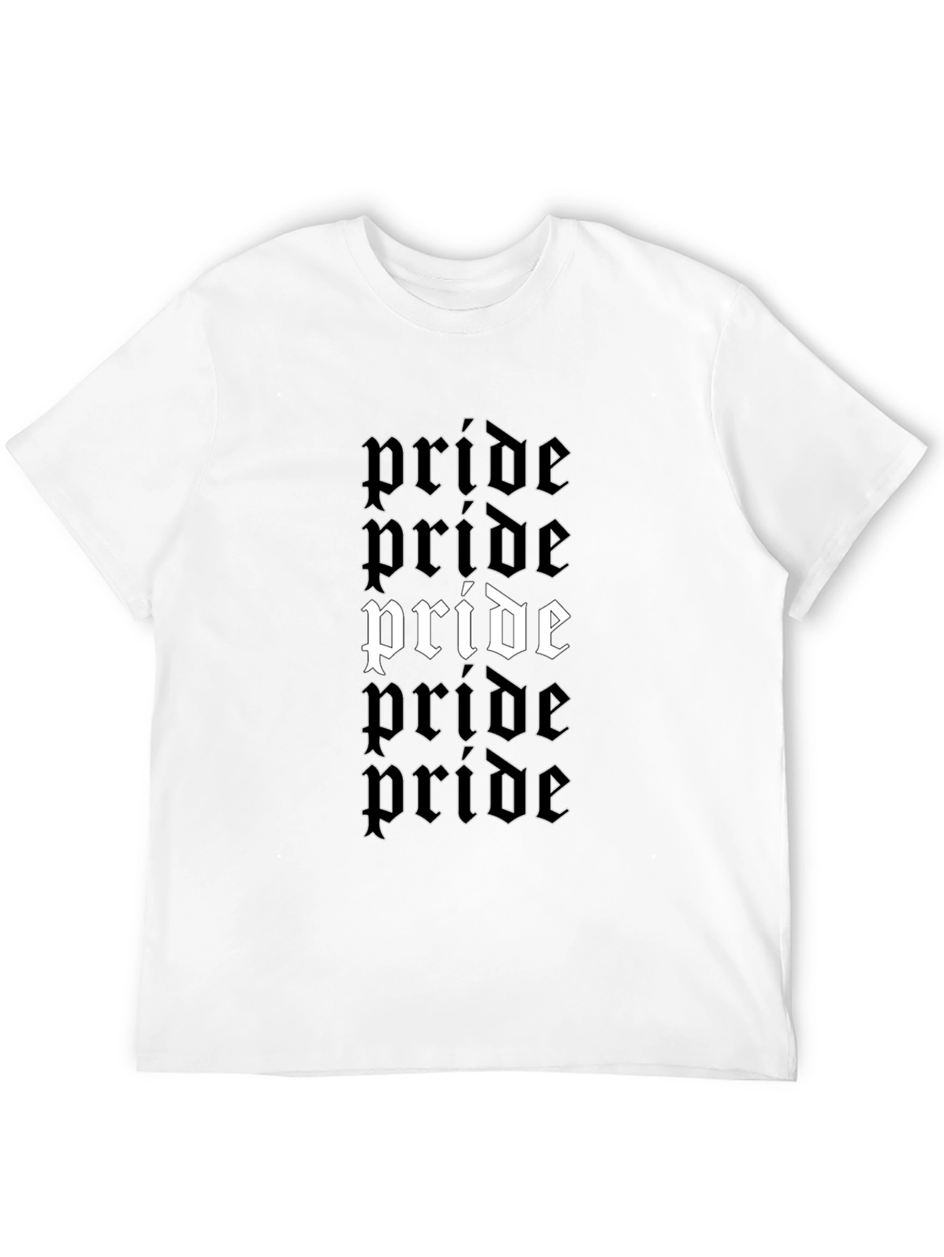 Black Pride Graphic Print Black T-Shirt view 12