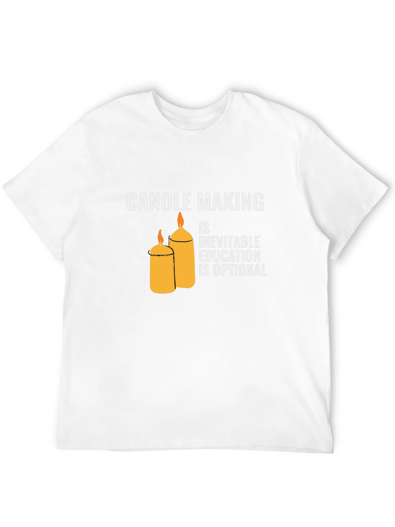 Black Candle Making T-Shirt: Inevitable Education Optional view 12