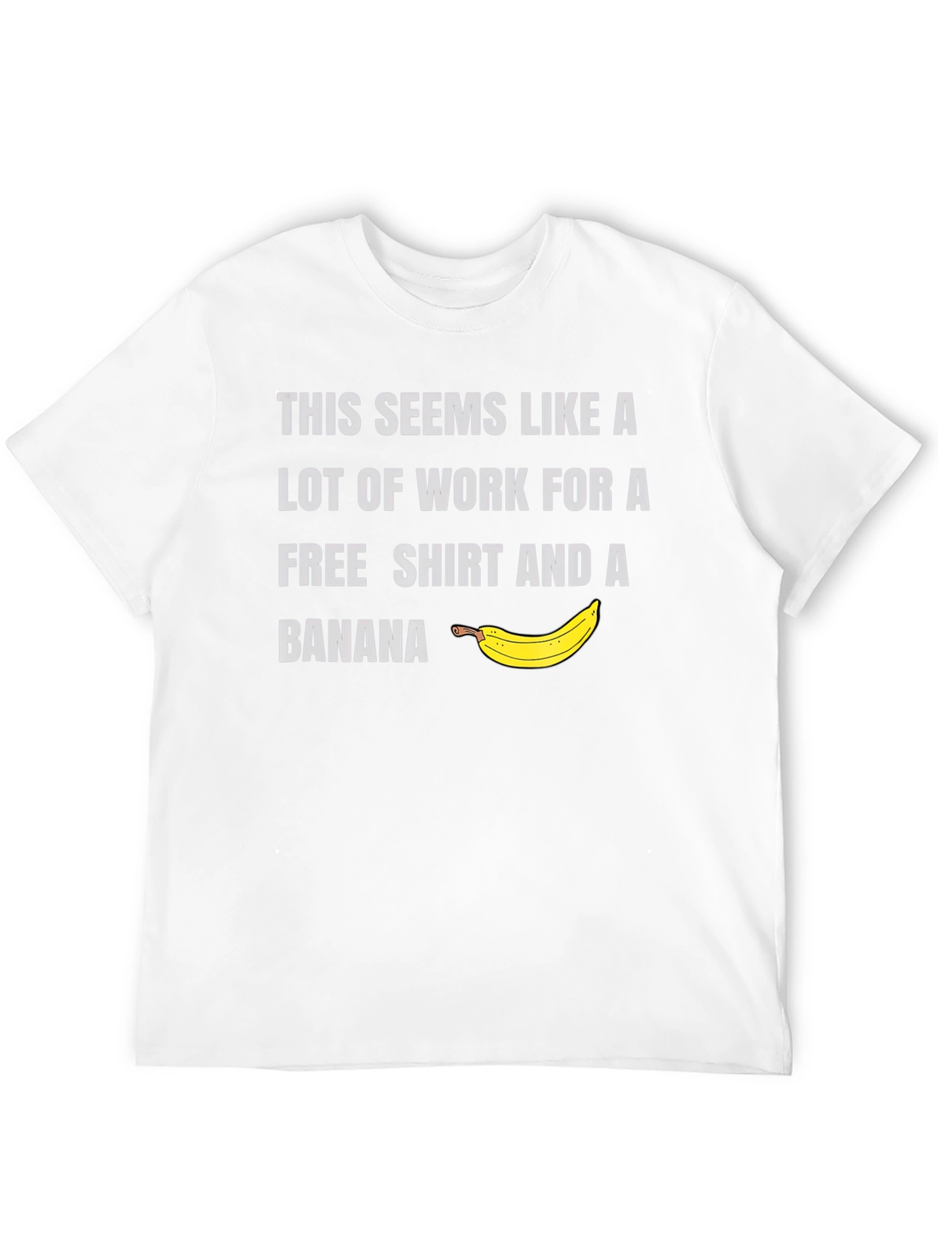 Black Free Shirt & Banana Men's Graphic Tee view 12