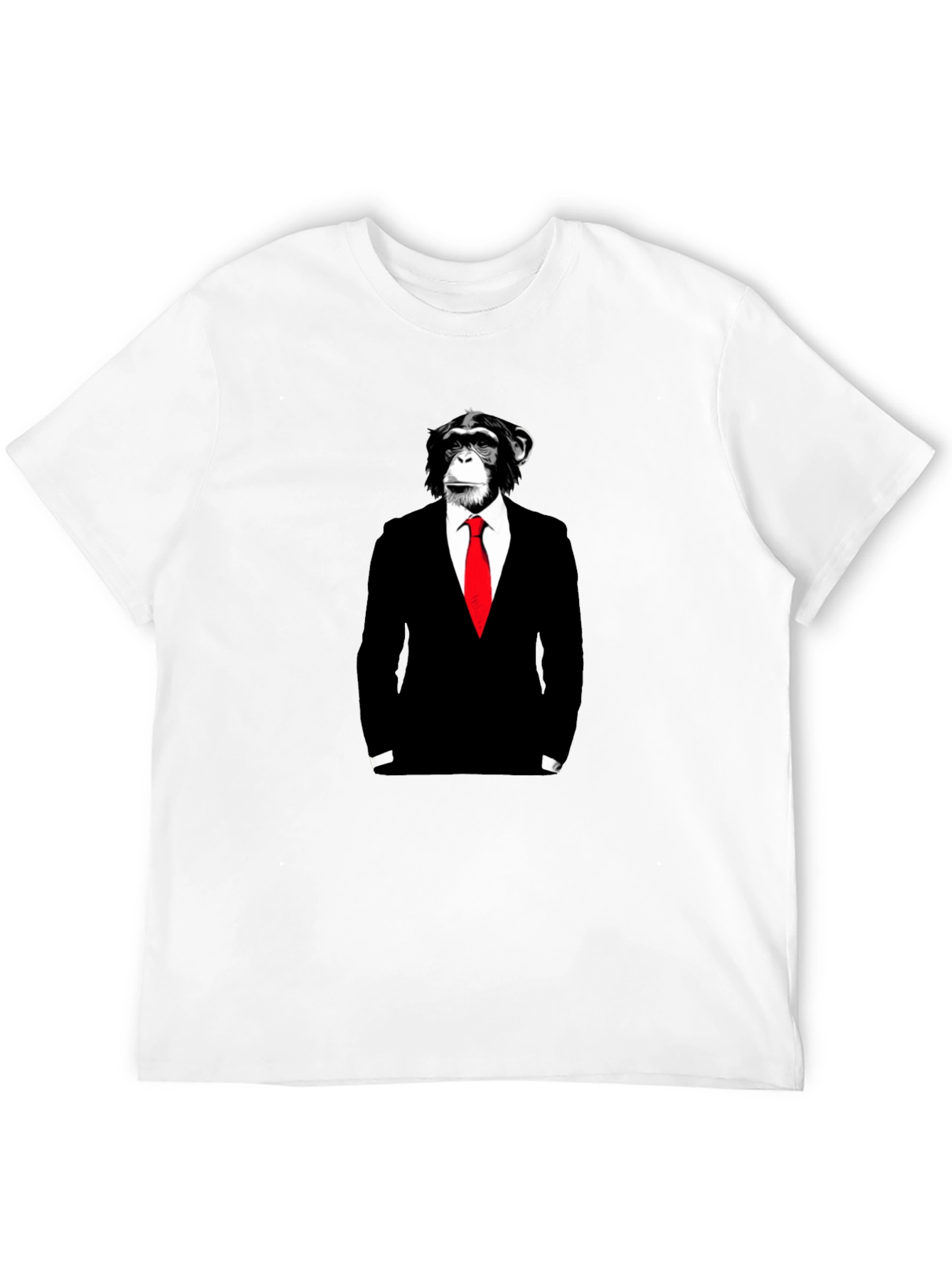 Black Chimpanzee Suit Graphic Tee view 12