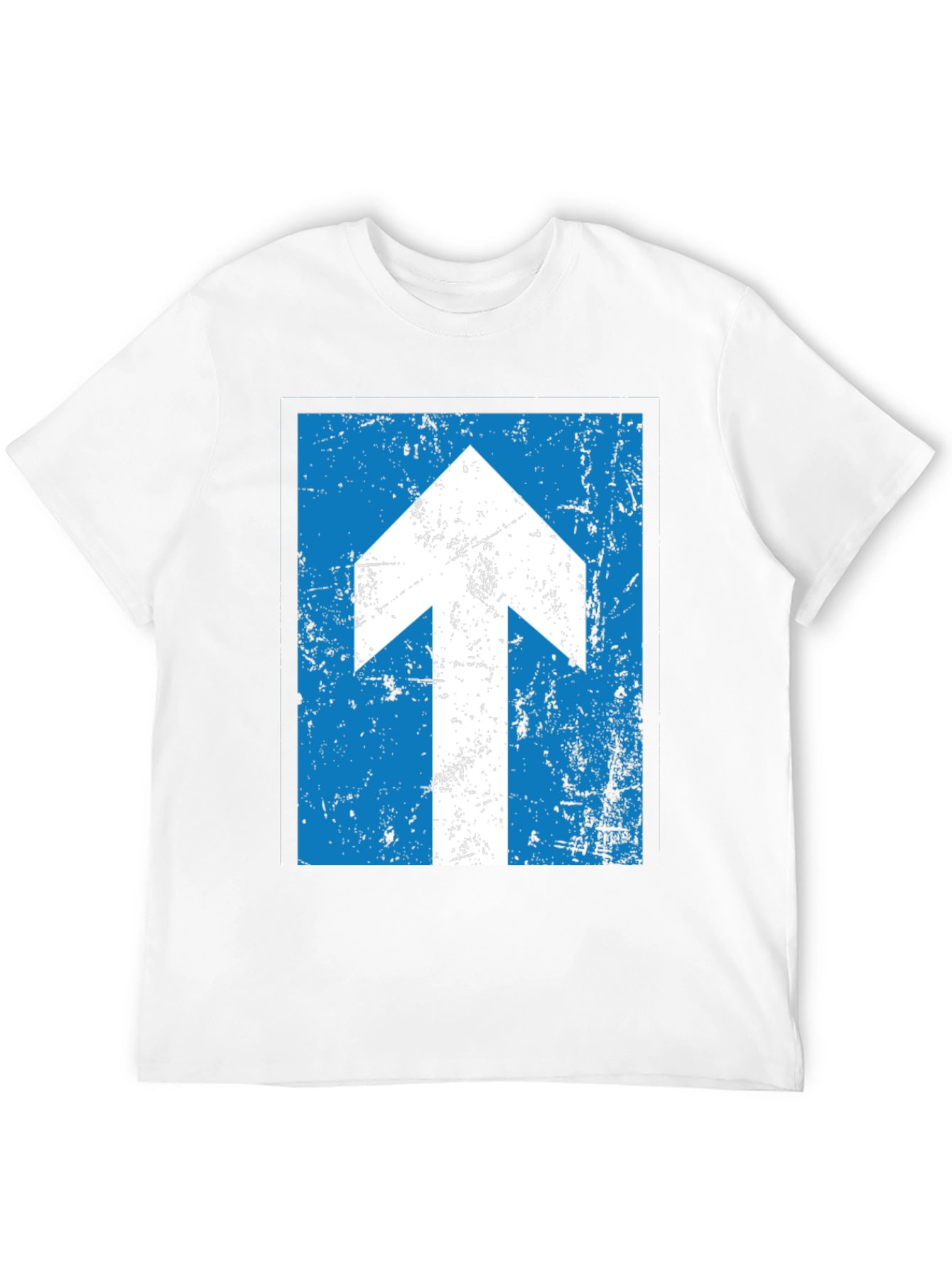 Black Up Arrow Distressed T-Shirt view 12