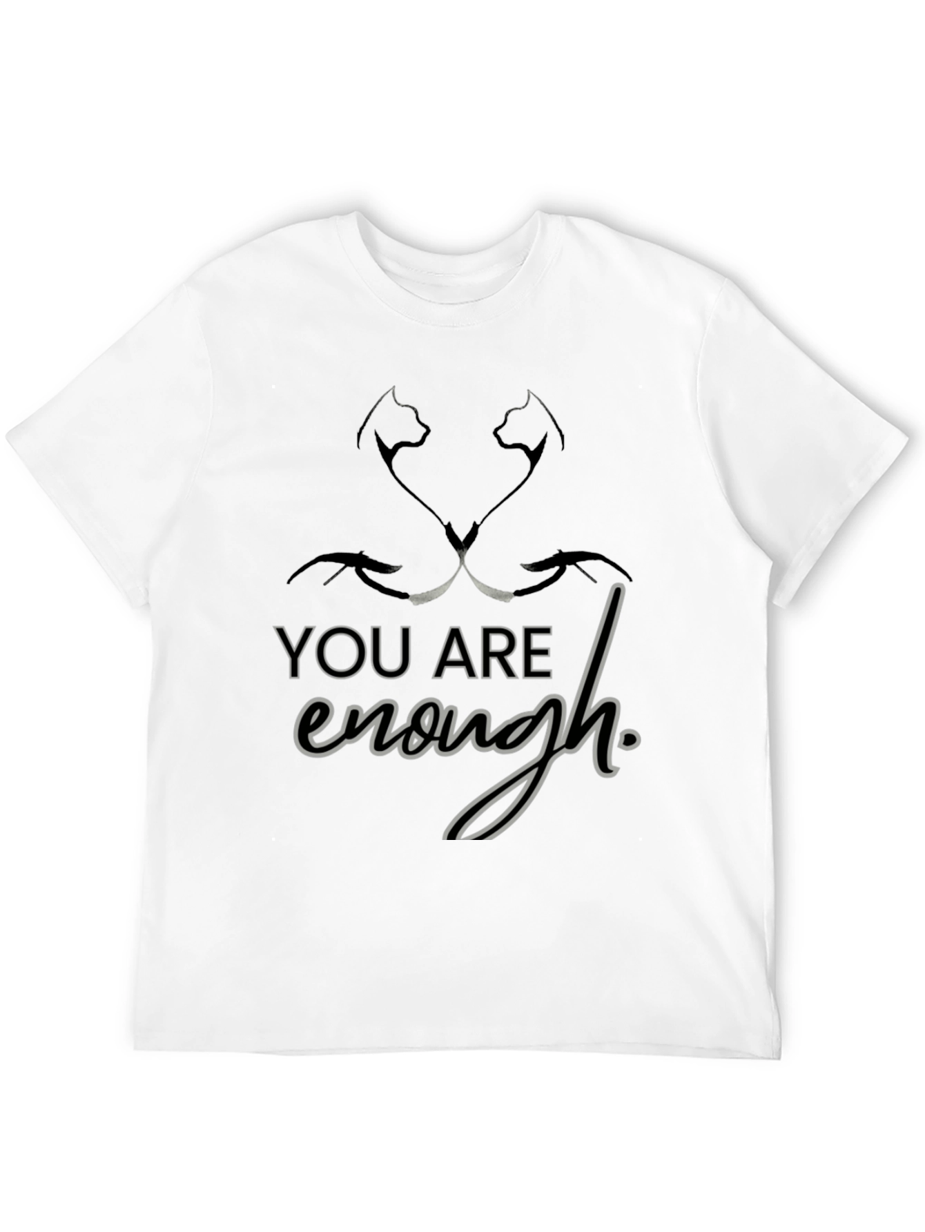 Black You Are Enough T-Shirt view 12