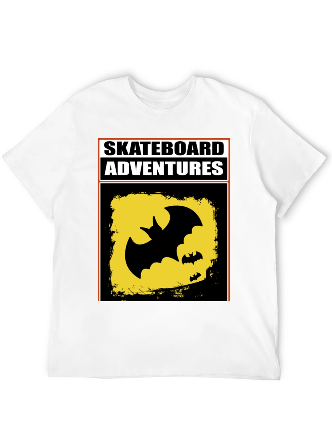 Black Skateboard Adventures Bat T-Shirt - Black view 12