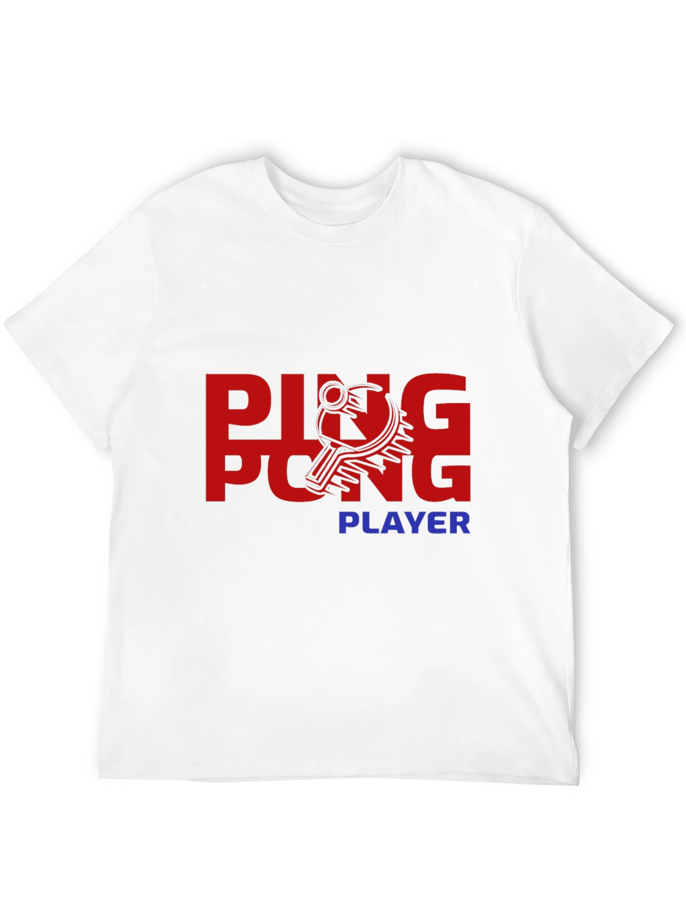 Black Ping Pong Player Graphic Tee - Stylish & Comfortable view 12