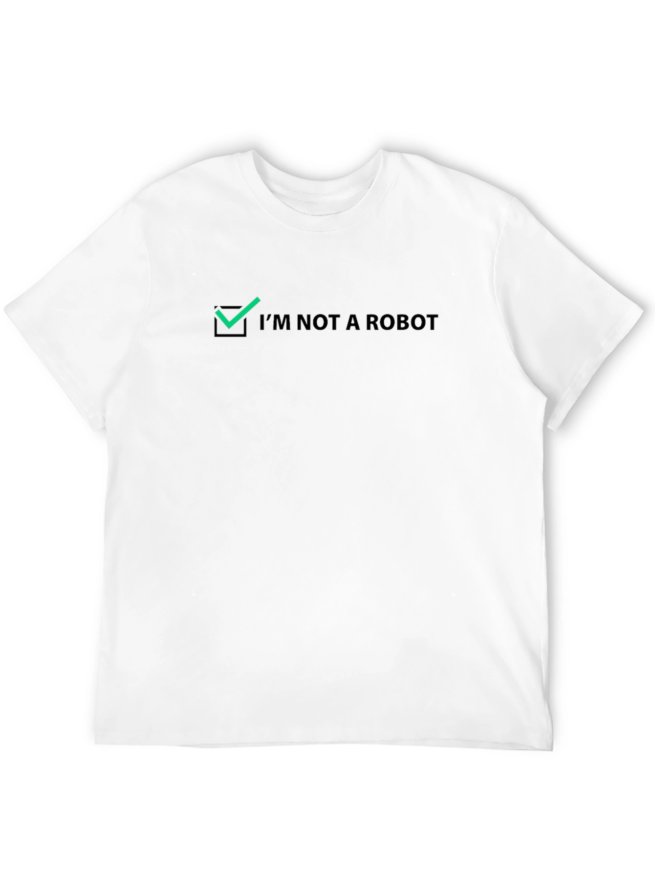 Black I'm Not A Robot Novelty Graphic Tee view 12