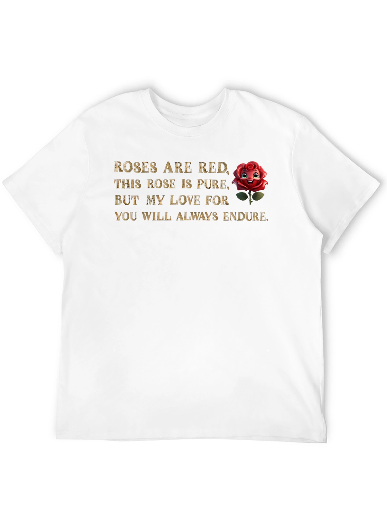 Black Romantic Rose Poem Graphic Tee view 12