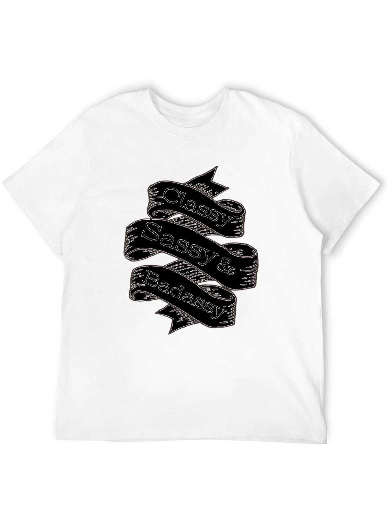 Black Classy Sassy Badassy Black T-Shirt view 12