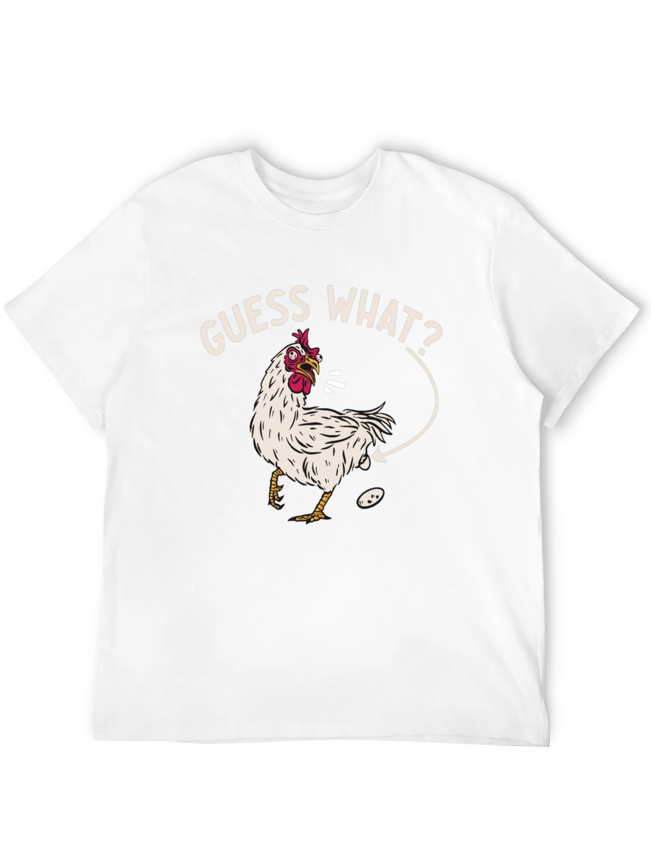 Black Guess What? Chicken T-Shirt - Funny Graphic Tee view 12