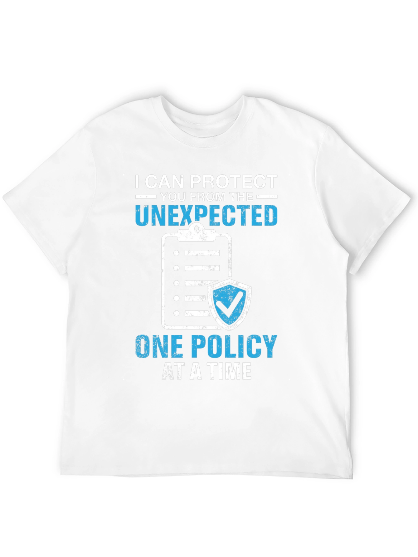 Black Protect the Unexpected Insurance Policy T-Shirt view 12